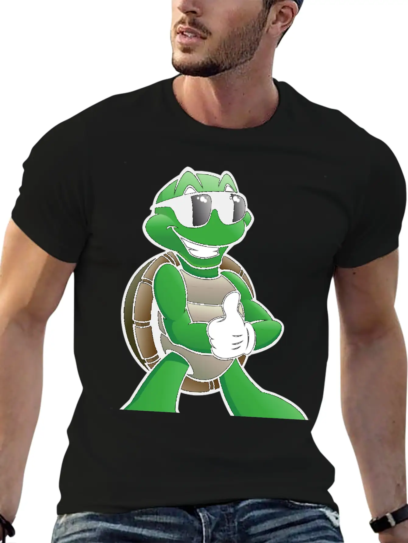 Funny Turtle Stylish Everyday T-Shirt – Unisex Basic Cotton Tee