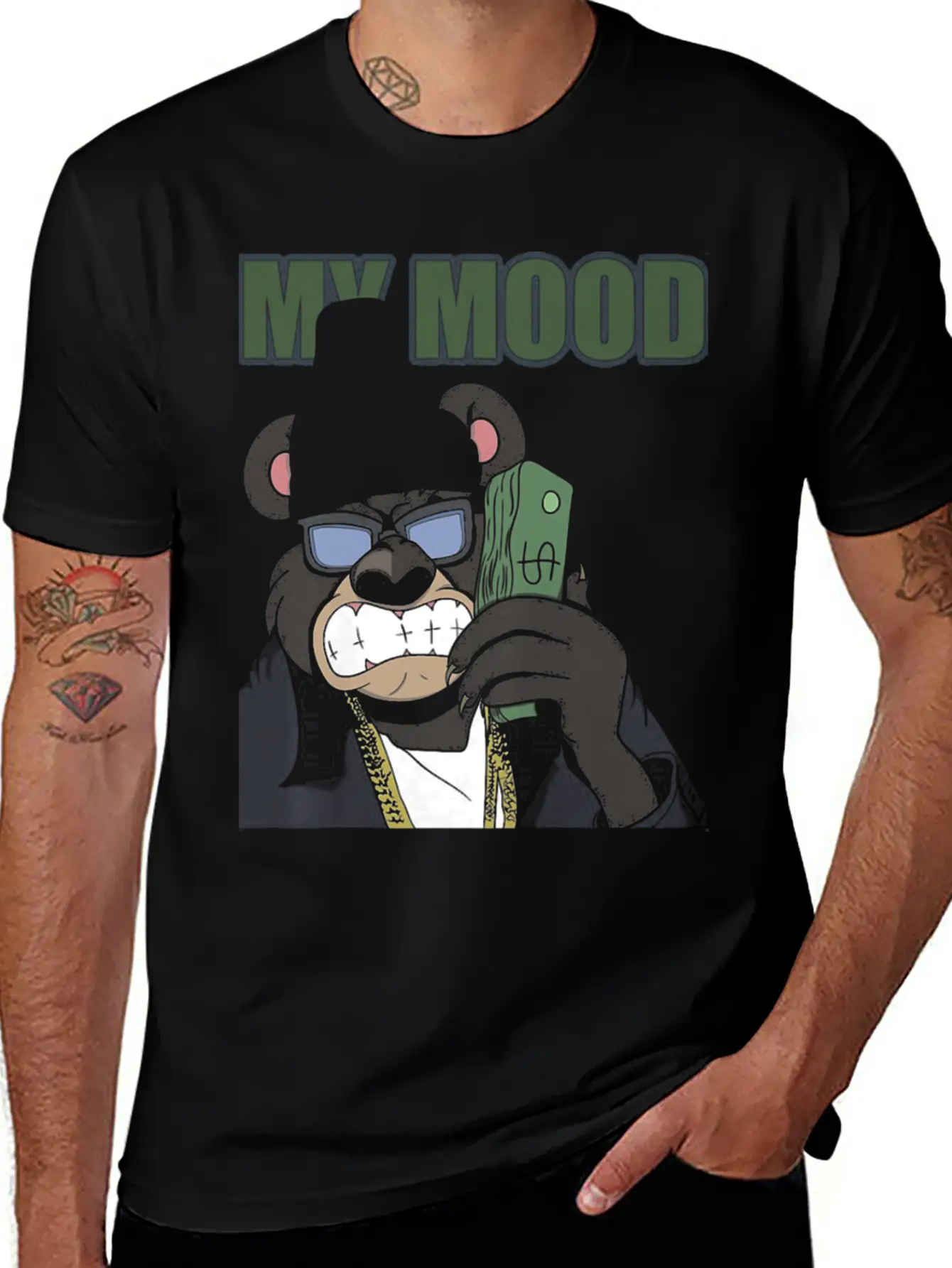 G BOOZ My Mood Stylish Everyday T-Shirt – Unisex Basic Cotton Tee