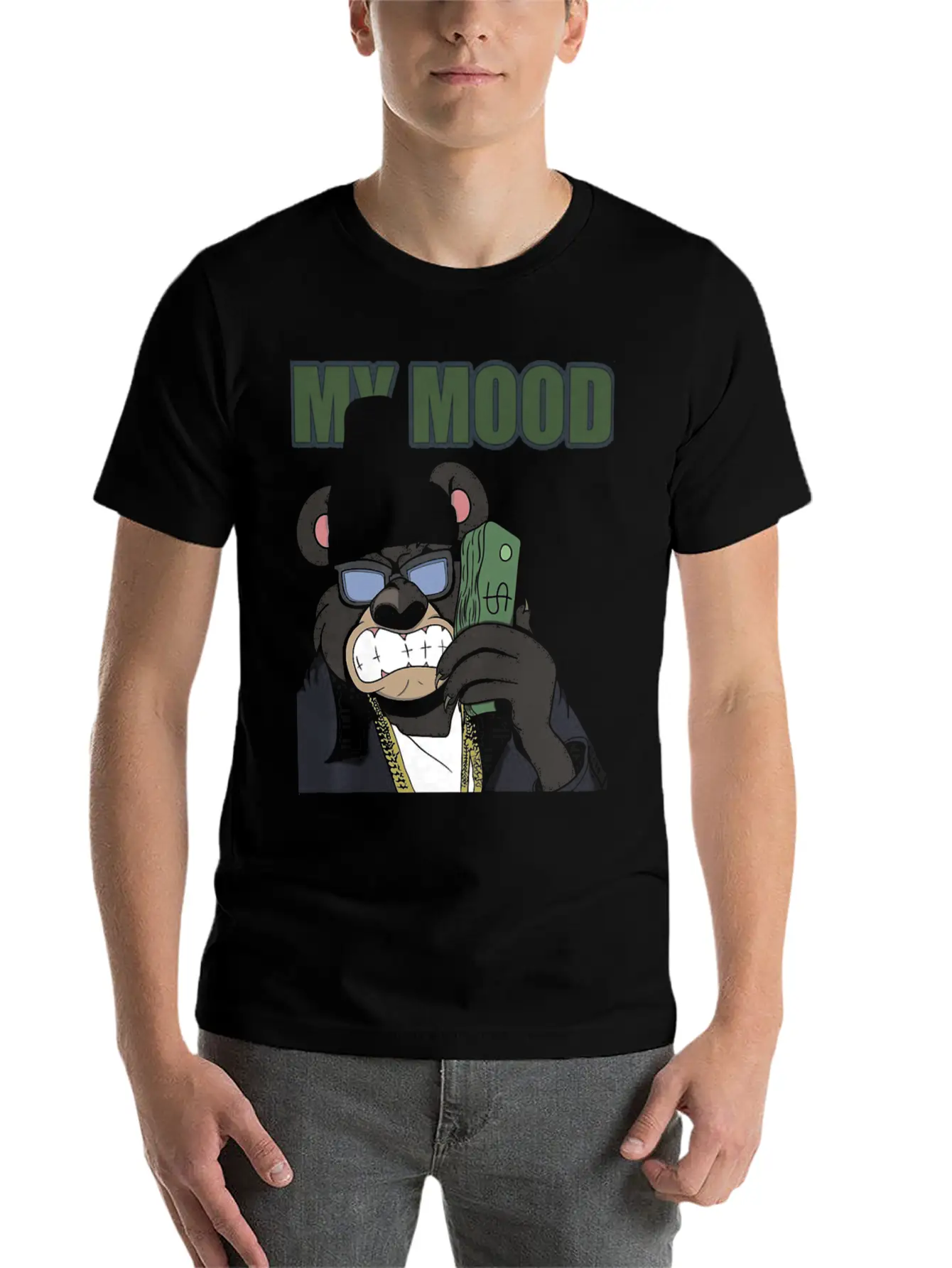 G BOOZ My Mood Stylish Everyday T-Shirt – Unisex Basic Cotton Tee