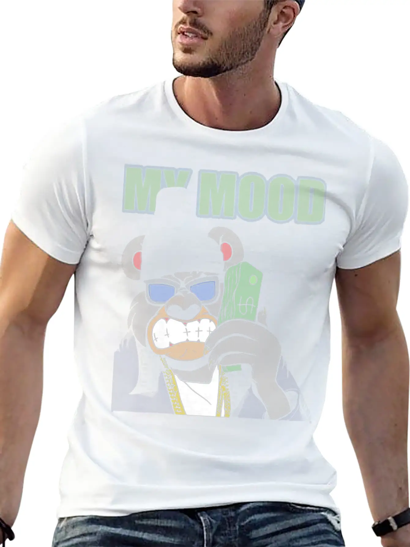 G BOOZ My Mood Stylish Everyday T-Shirt – Unisex Basic Cotton Tee