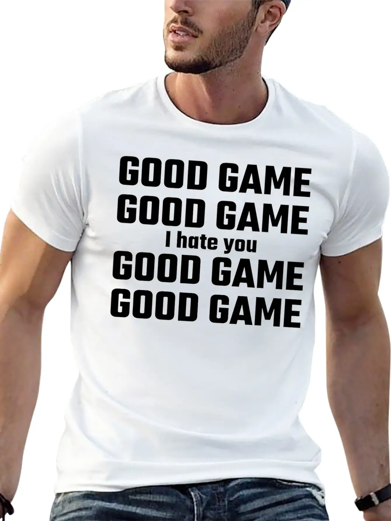 Game - Good Game, Good Game, I Hate You, Good Ga Basic Graphic T-Shirt – Daily Comfort In Soft Cotton
