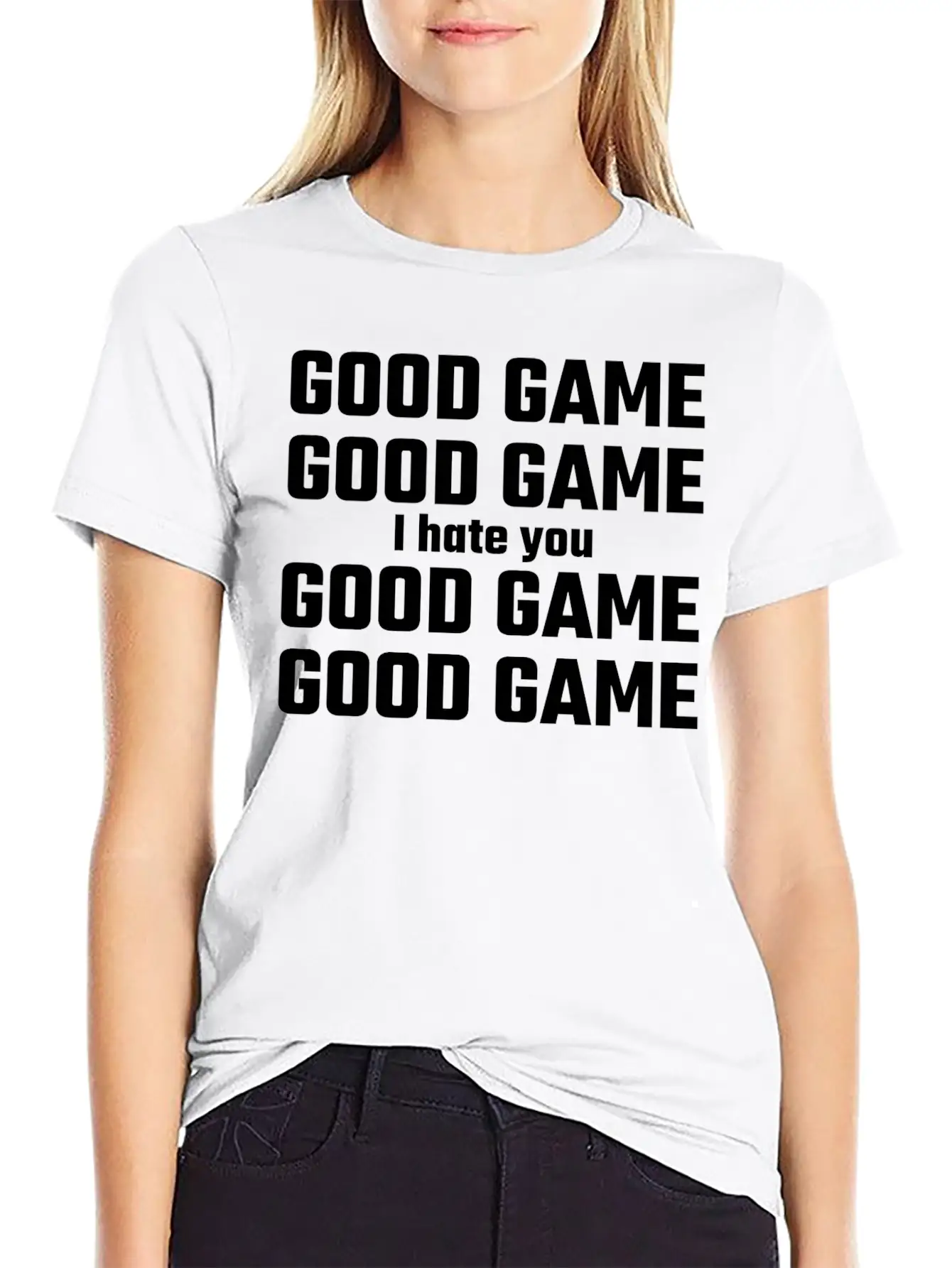 Game - Good Game, Good Game, I Hate You, Good Ga Basic Graphic T-Shirt – Daily Comfort In Soft Cotton