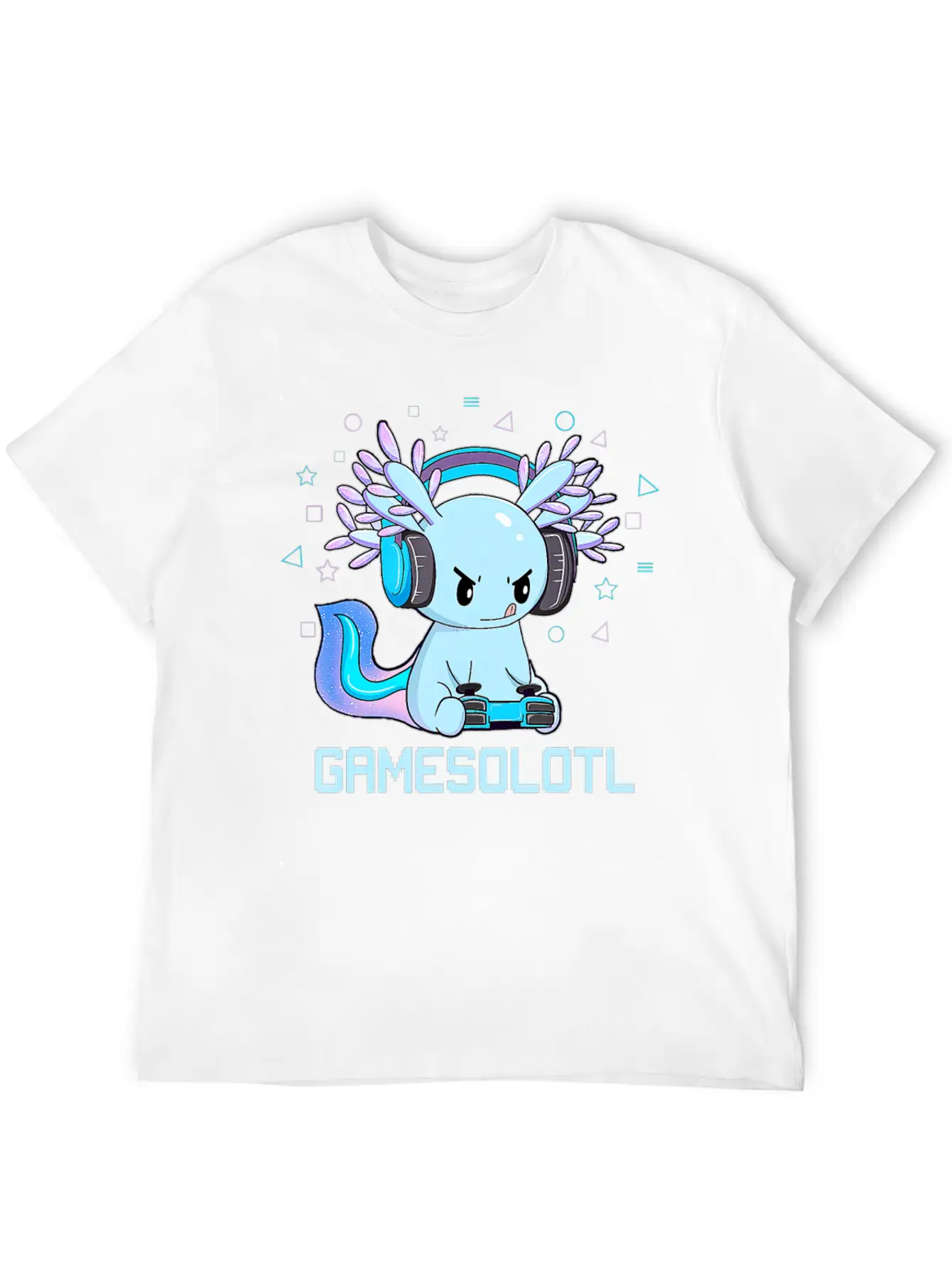 Gamesolotl Axolotl Video Gamer Gifts Relaxed Everyday Tee – Lightweight And Durable Cotton