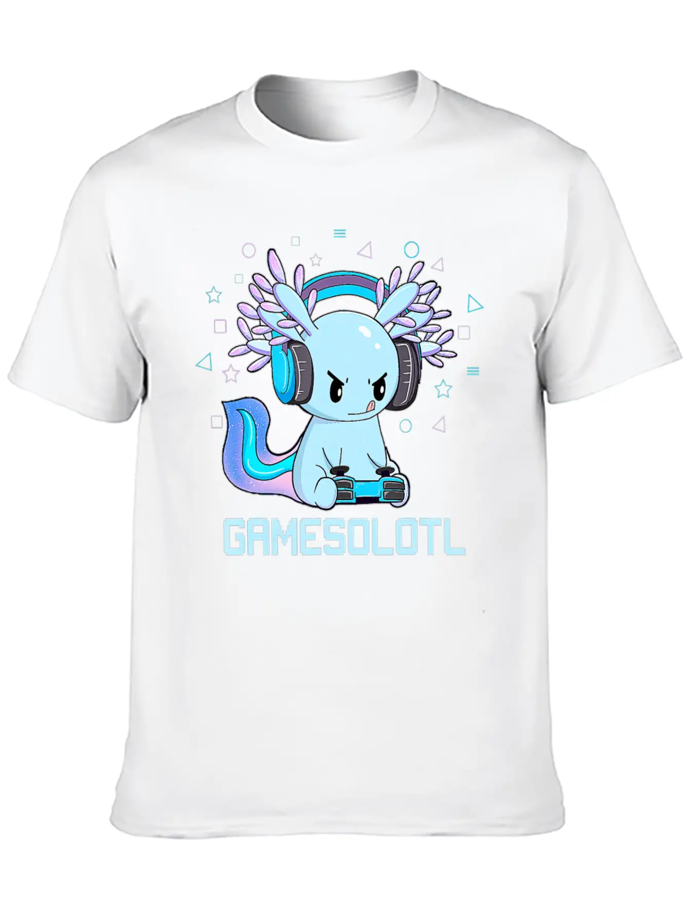 Gamesolotl Axolotl Video Gamer Gifts Relaxed Everyday Tee – Lightweight And Durable Cotton