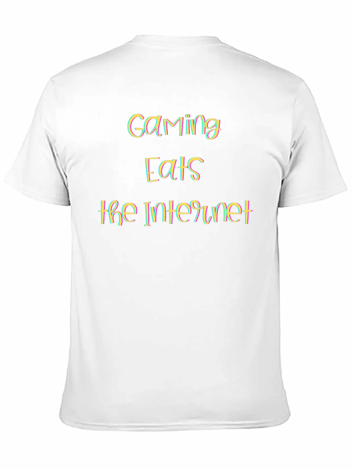 Gaming EATS The Internet (NFTs) Stylish Everyday T-Shirt – Unisex Basic Cotton Tee