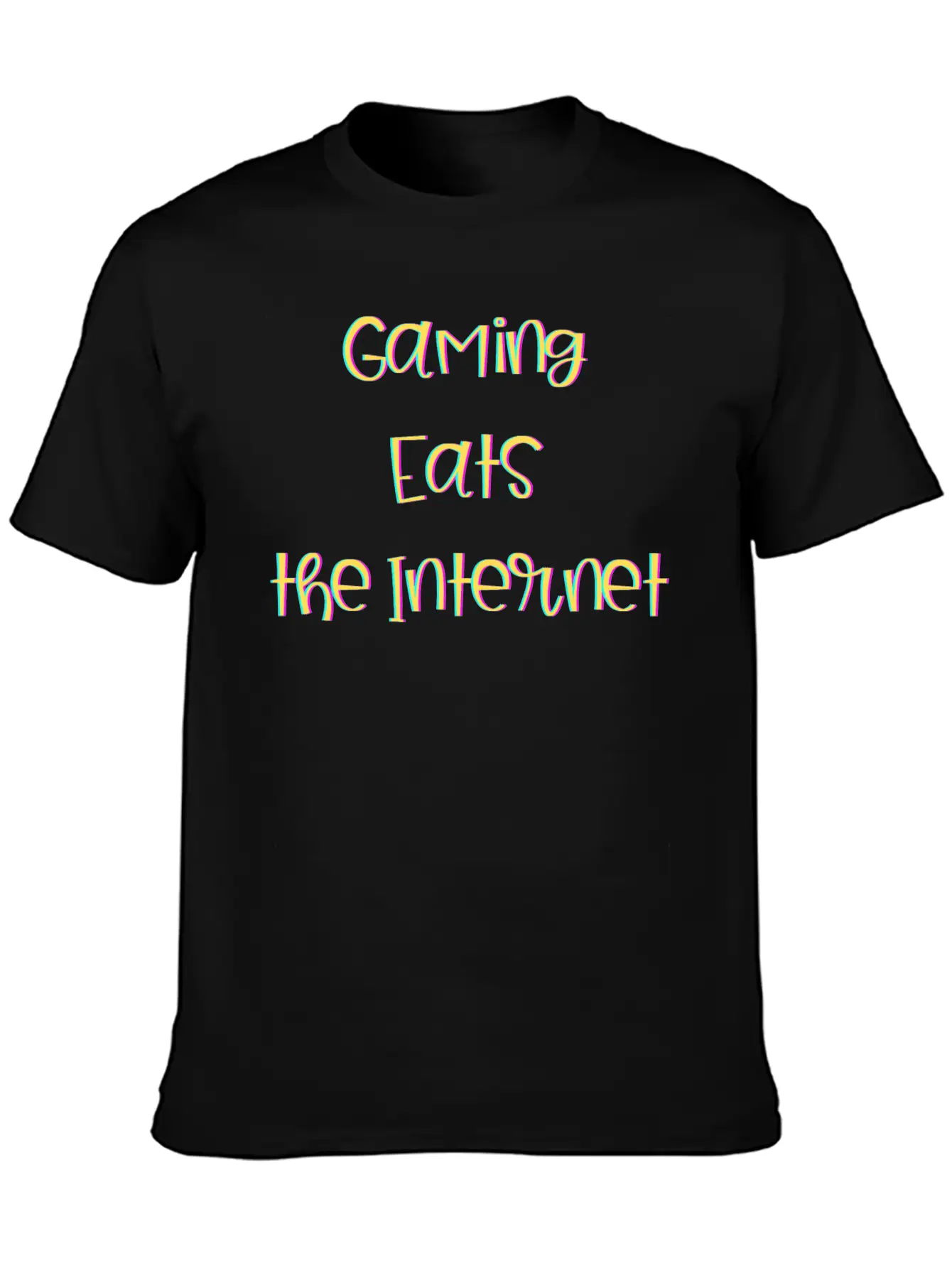 Gaming EATS The Internet (NFTs) Stylish Everyday T-Shirt – Unisex Basic Cotton Tee