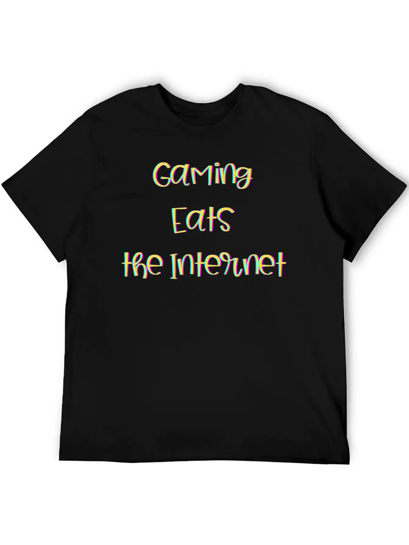 Gaming EATS The Internet (NFTs) Stylish Everyday T-Shirt – Unisex Basic Cotton Tee