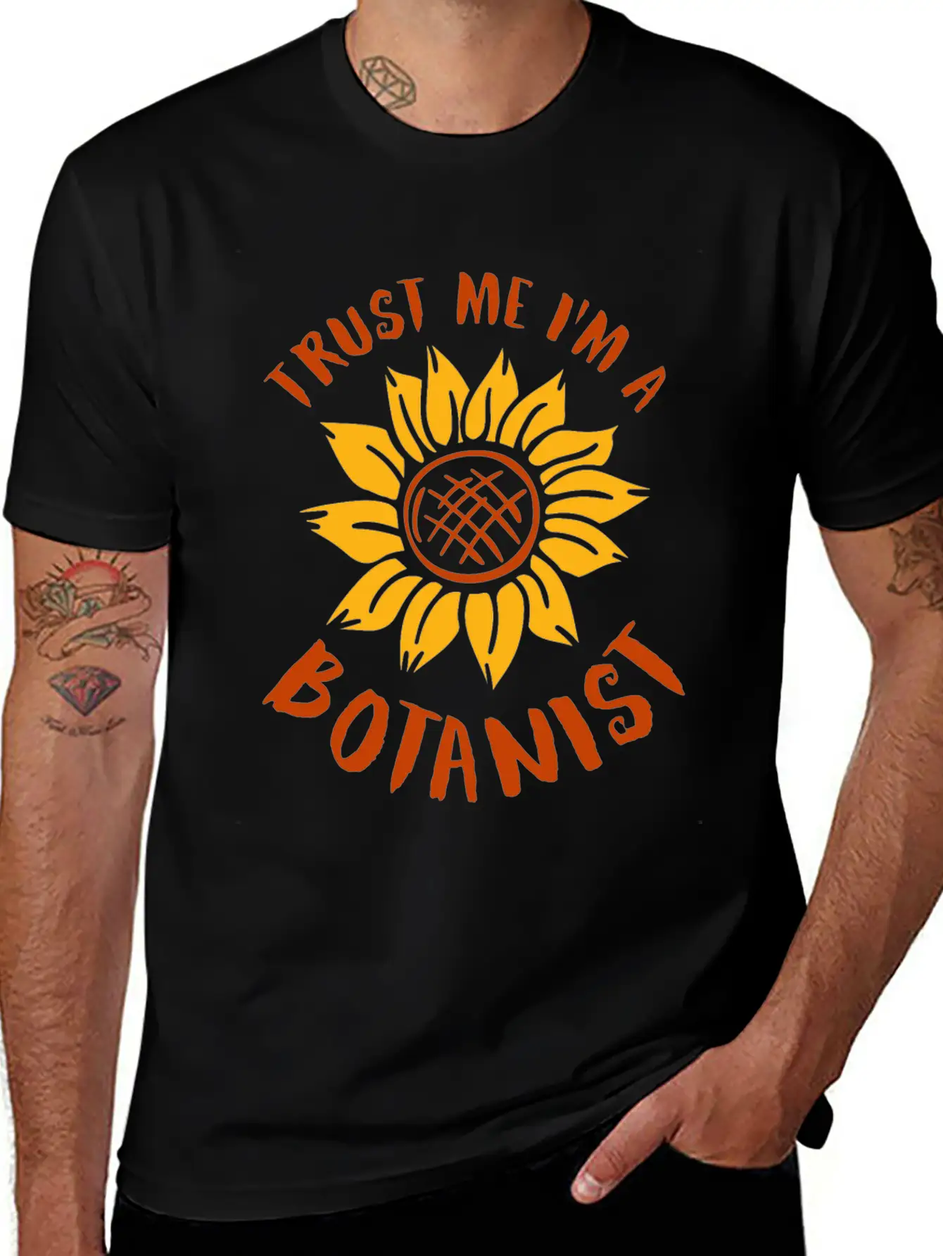 Gardening Sunflower Flowers Stylish Everyday T-Shirt – Unisex Basic Cotton Tee