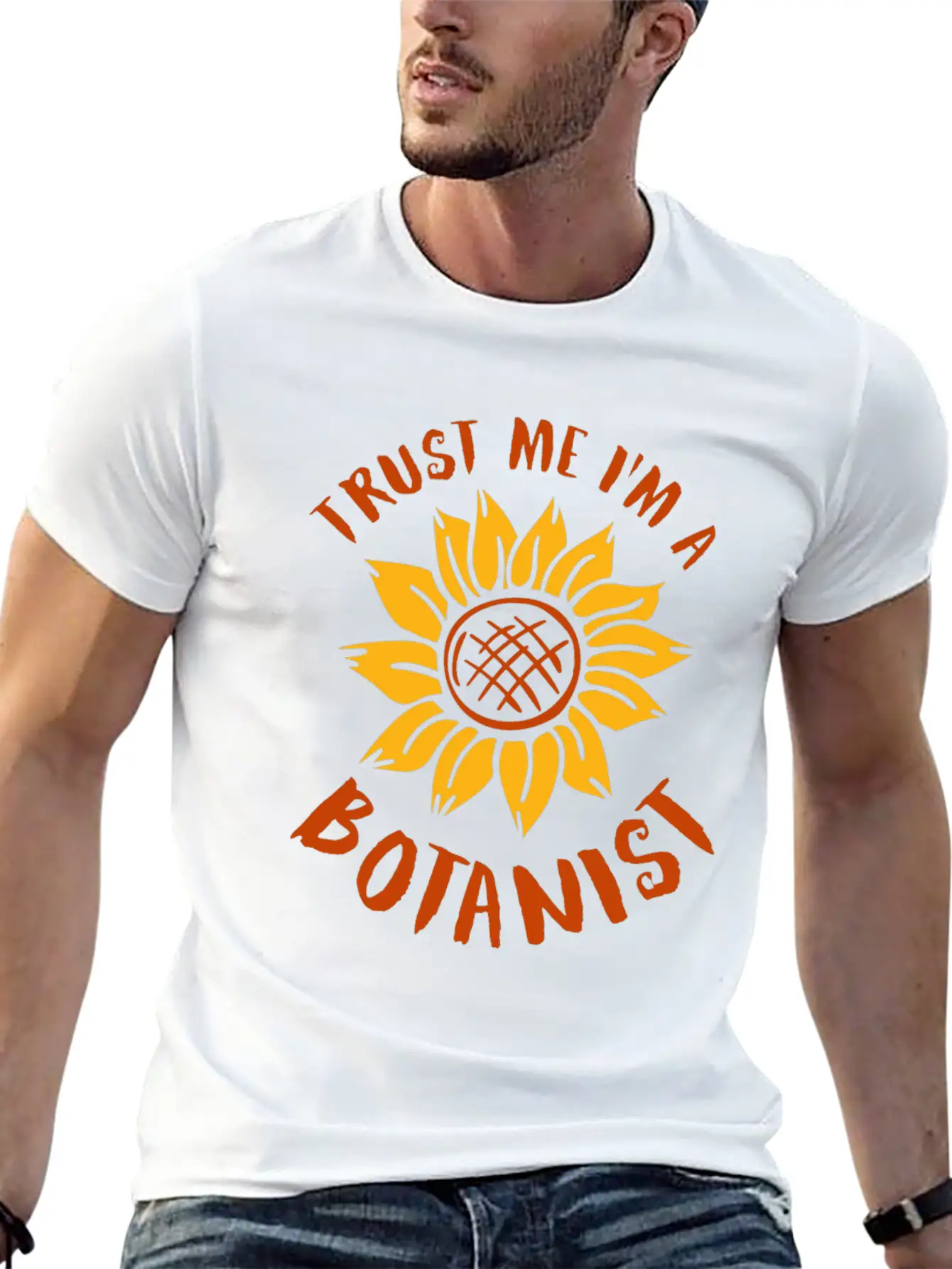 Gardening Sunflower Flowers Stylish Everyday T-Shirt – Unisex Basic Cotton Tee
