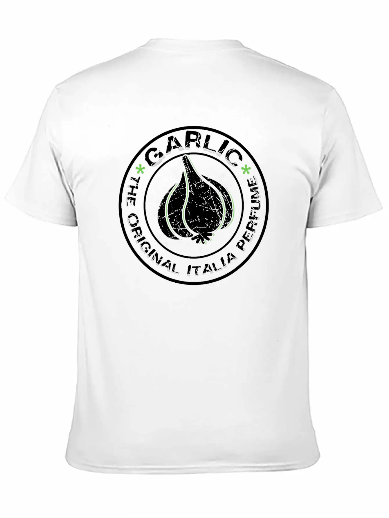Garlic The Original Italia Perfume Funny Chef Cook Stylish Everyday T-Shirt – Unisex Basic Cotton Tee