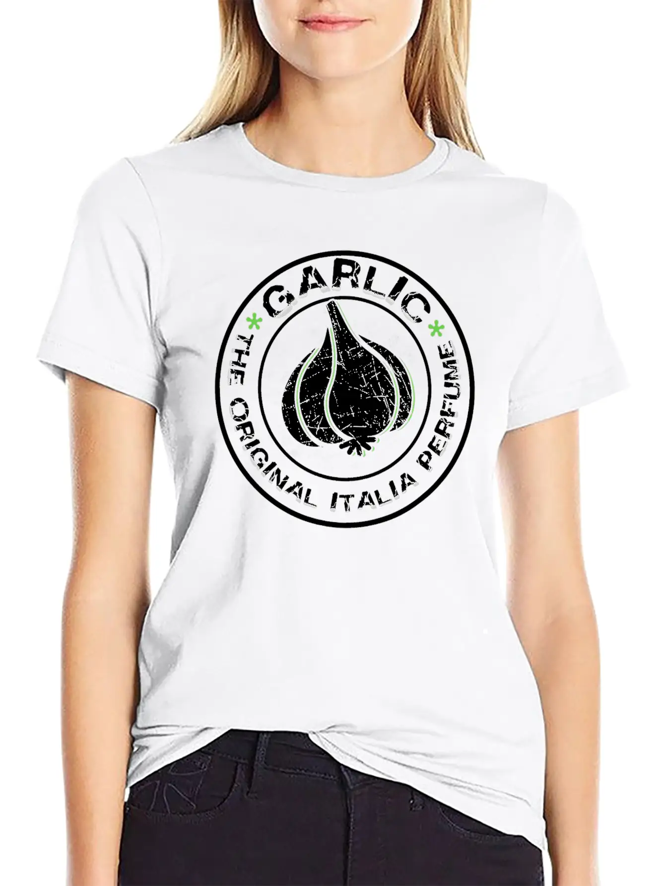 Garlic The Original Italia Perfume Funny Chef Cook Stylish Everyday T-Shirt – Unisex Basic Cotton Tee