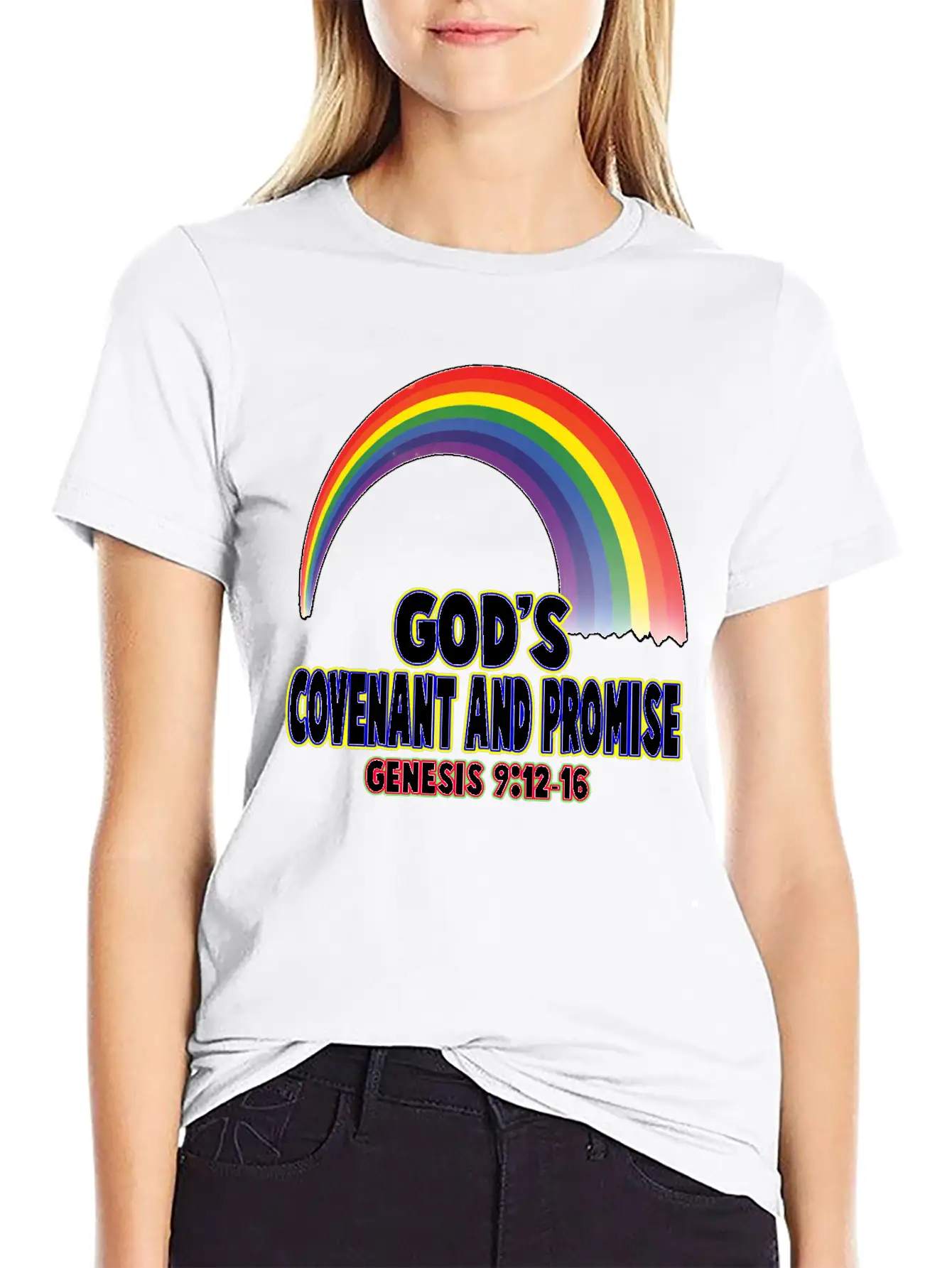 Genesis 9:12–16 God's Covenant And Promise Stylish Everyday T-Shirt – Unisex Basic Cotton Tee