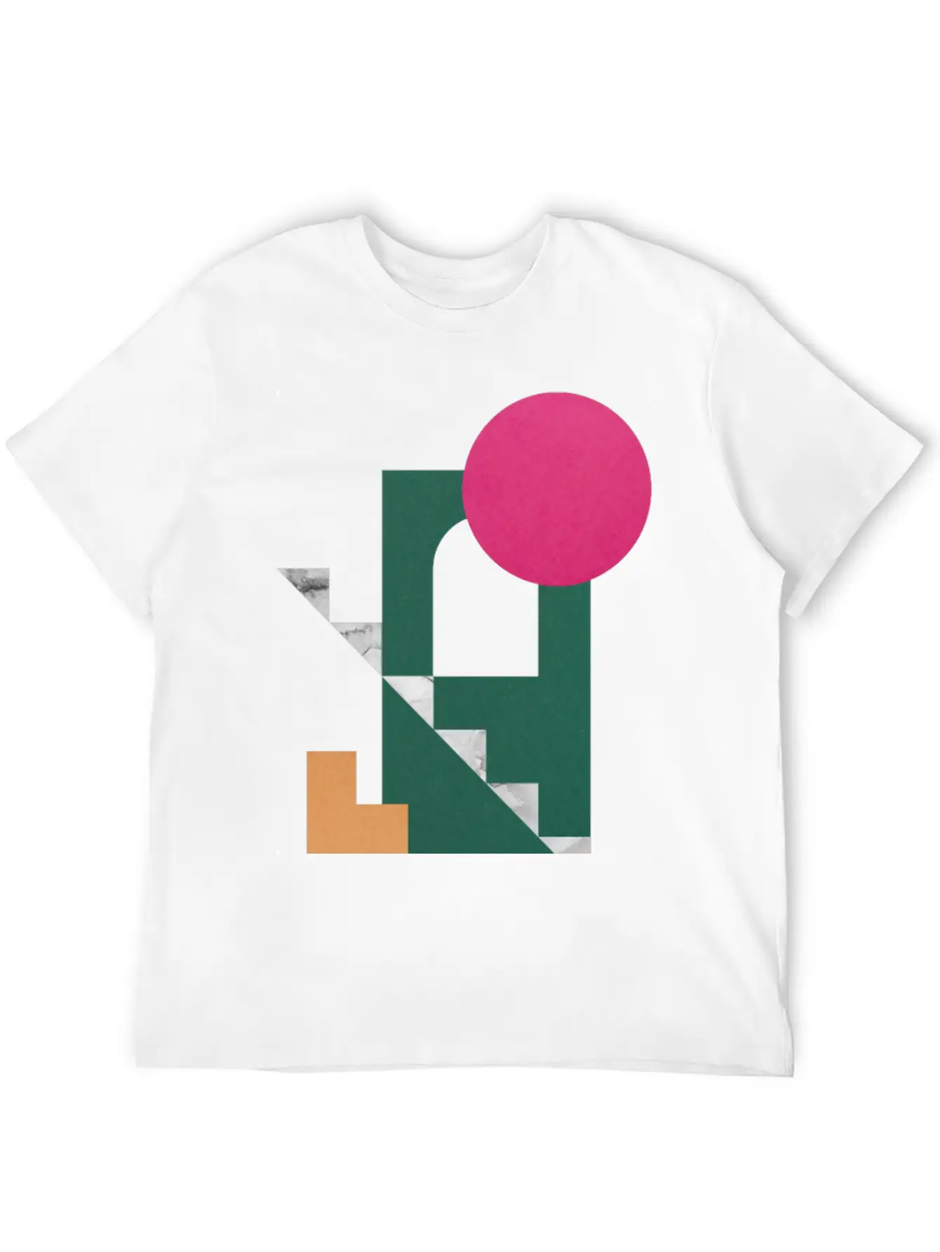 Geometric Collage 19 Classic Cotton Tee – Unisex Comfort For Any Season