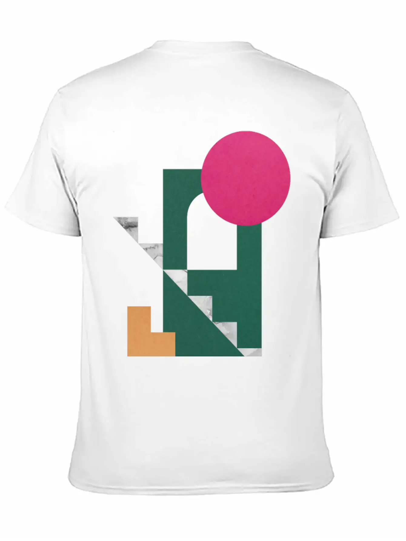 Geometric Collage 19 Classic Cotton Tee – Unisex Comfort For Any Season