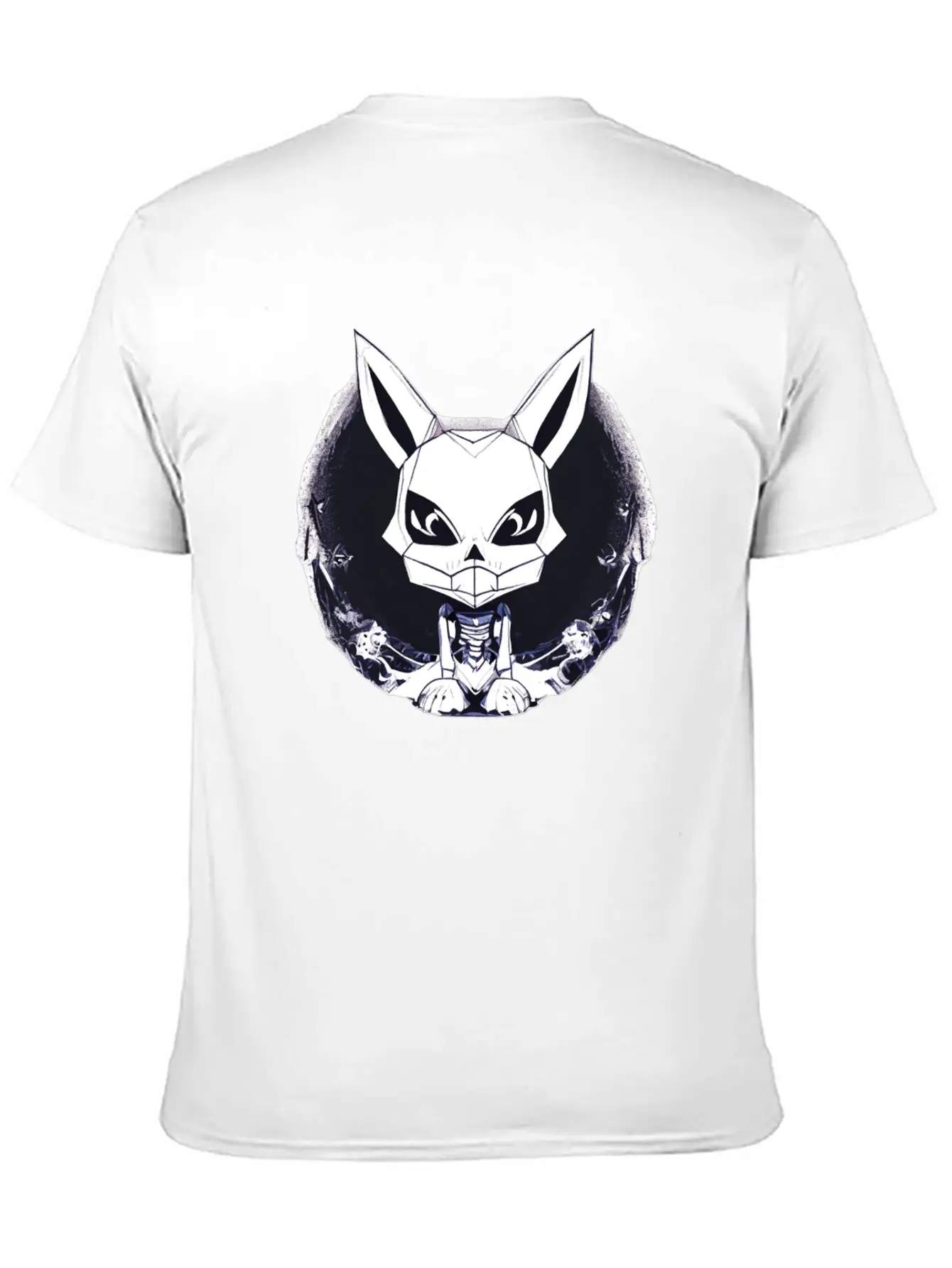 Geometrical Gothic Rabbit Stylish Everyday T-Shirt – Unisex Basic Cotton Tee
