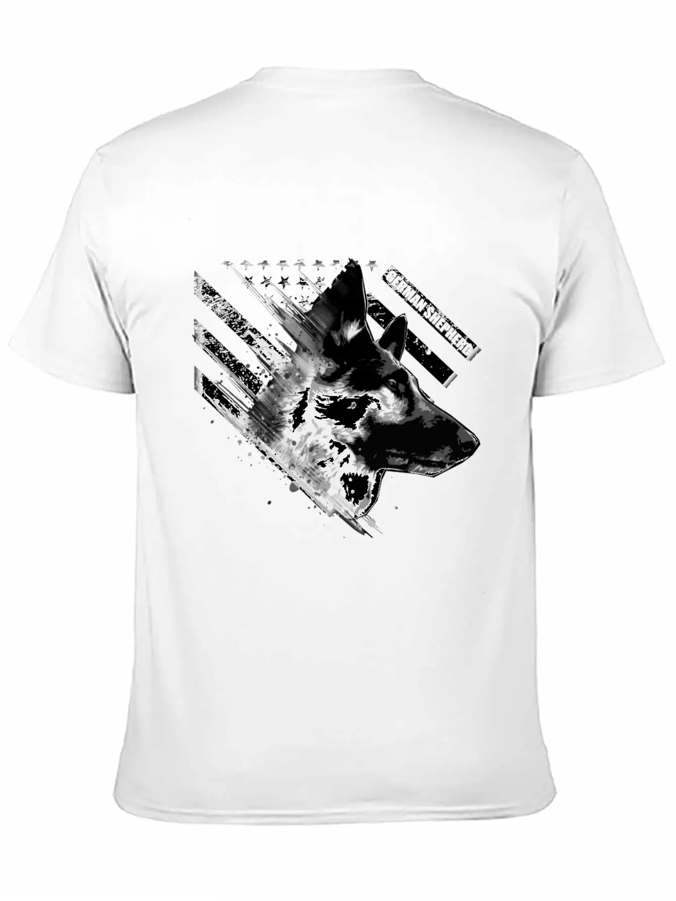 German Shepherd Usa Stylish Everyday T-Shirt – Unisex Basic Cotton Tee
