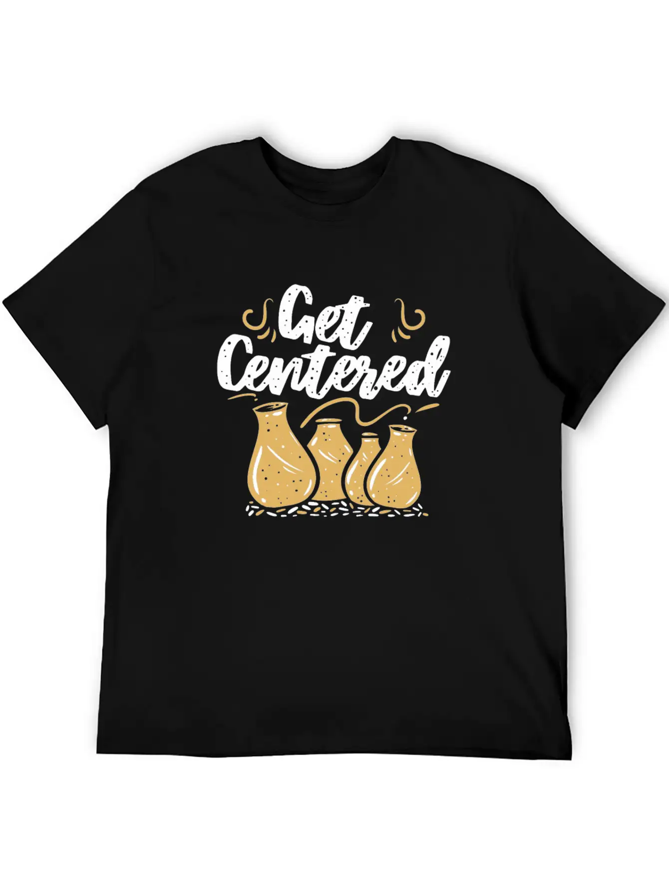 Get Centered Pottery Handcrafted Ceramics Oven Art Basic Graphic T-Shirt – Daily Comfort In Soft Cotton