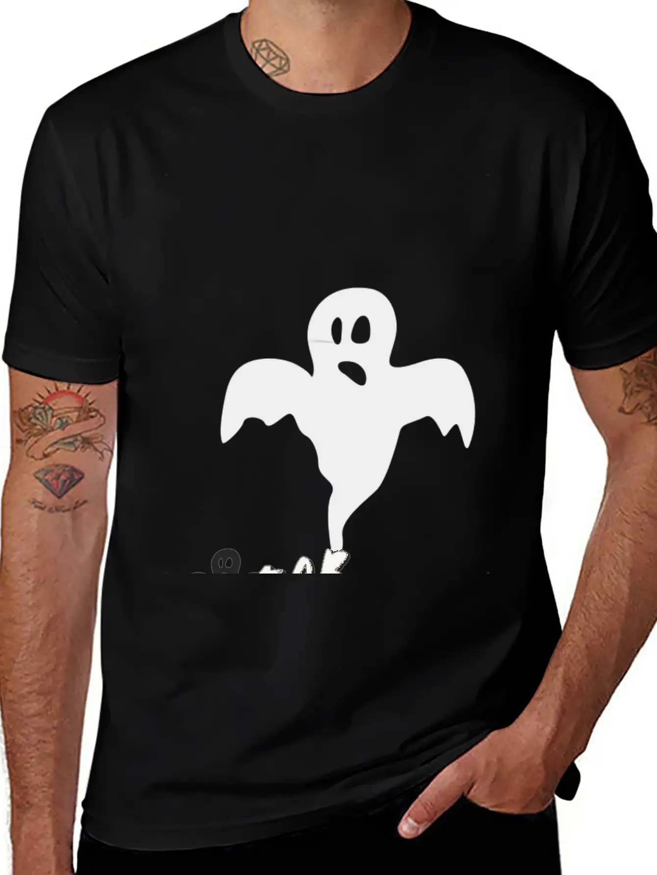 Ghost Fearless Basic Graphic T-Shirt – Daily Comfort In Soft Cotton