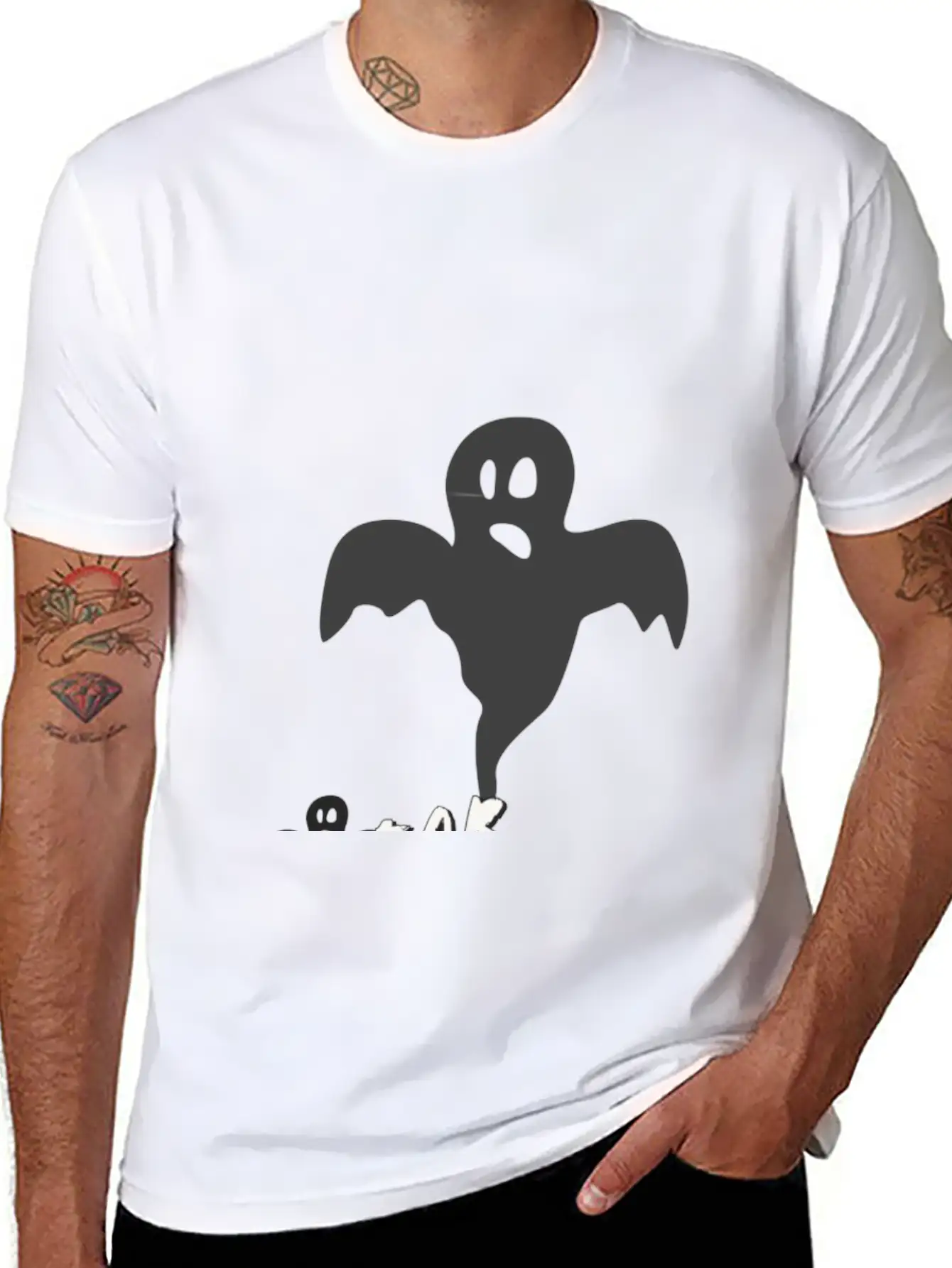 Ghost Fearless Basic Graphic T-Shirt – Daily Comfort In Soft Cotton