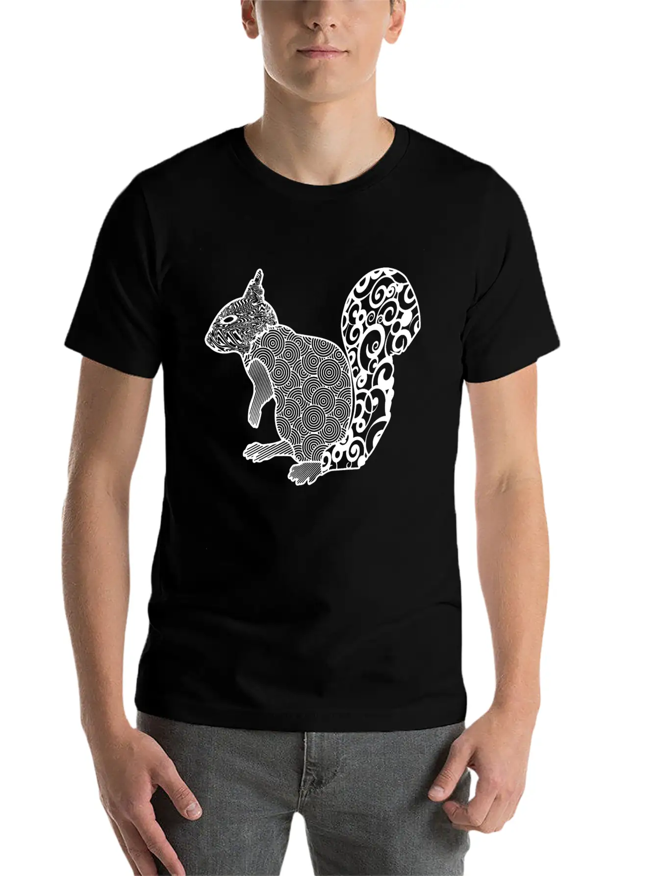 GIFT - SQUIRREL WHITE Stylish Everyday T-Shirt – Unisex Basic Cotton Tee
