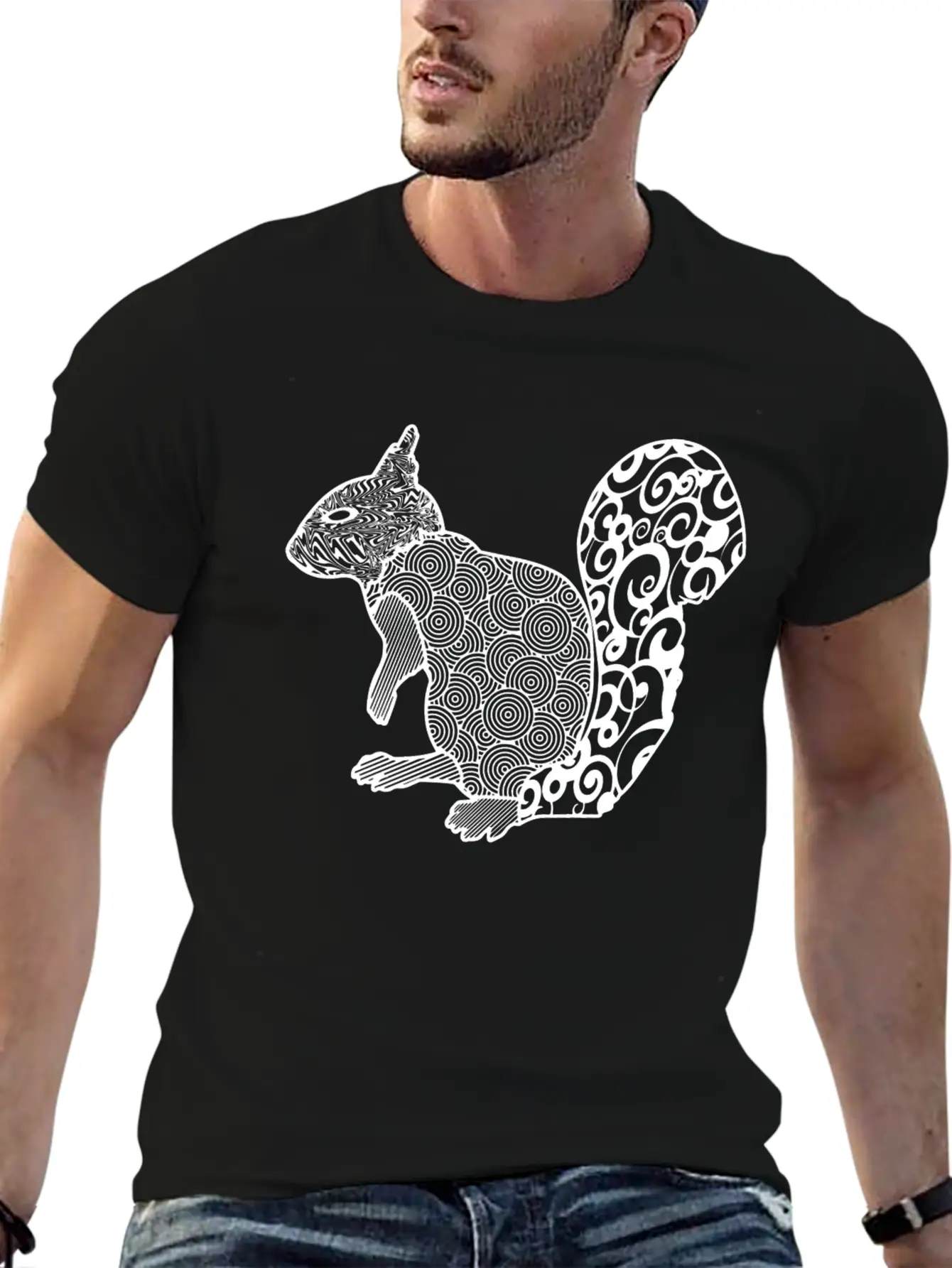 GIFT - SQUIRREL WHITE Stylish Everyday T-Shirt – Unisex Basic Cotton Tee