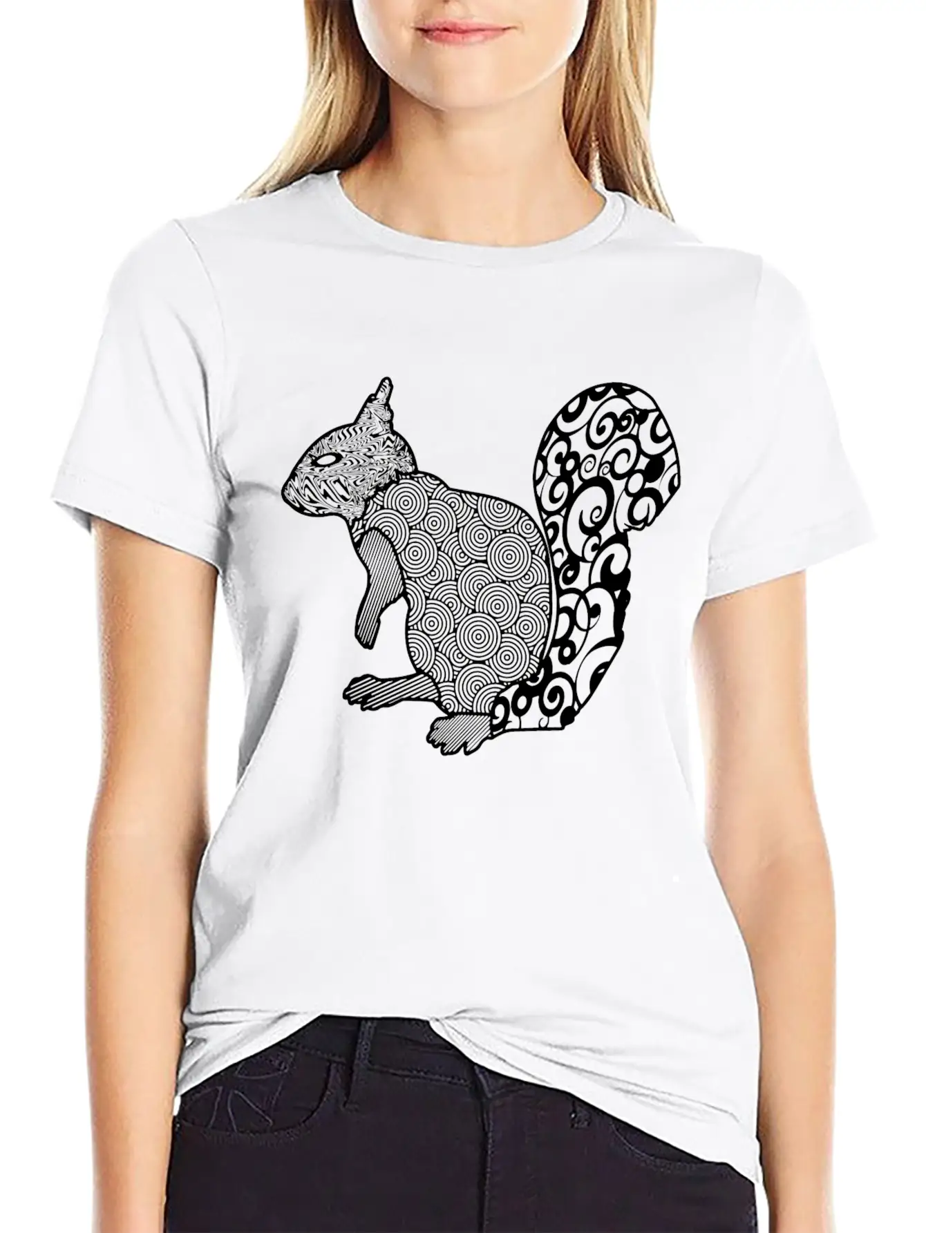 GIFT - SQUIRREL WHITE Stylish Everyday T-Shirt – Unisex Basic Cotton Tee