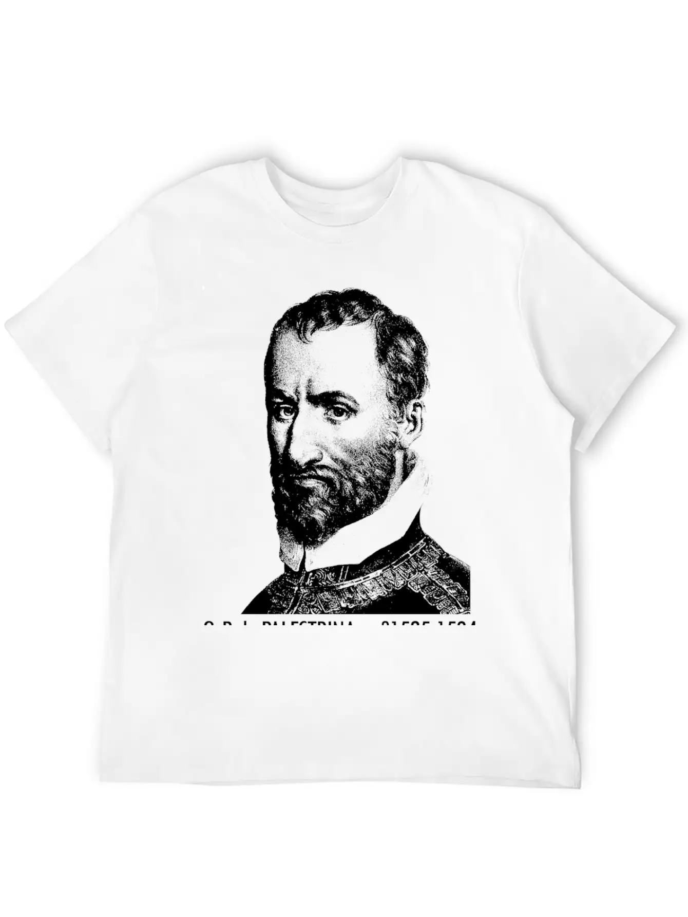 Giovanni Pierluigi Da Palestrina Portrait Casual Graphic T-Shirt – Simple And Comfortable Daily Wear