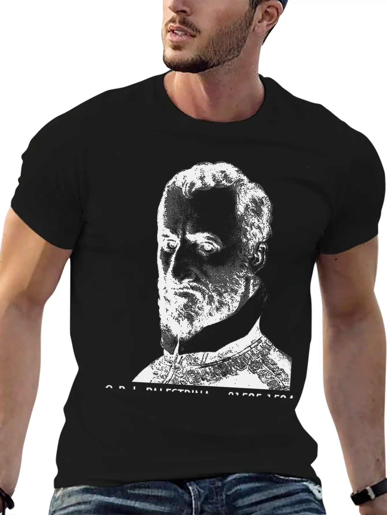 Giovanni Pierluigi Da Palestrina Portrait Casual Graphic T-Shirt – Simple And Comfortable Daily Wear