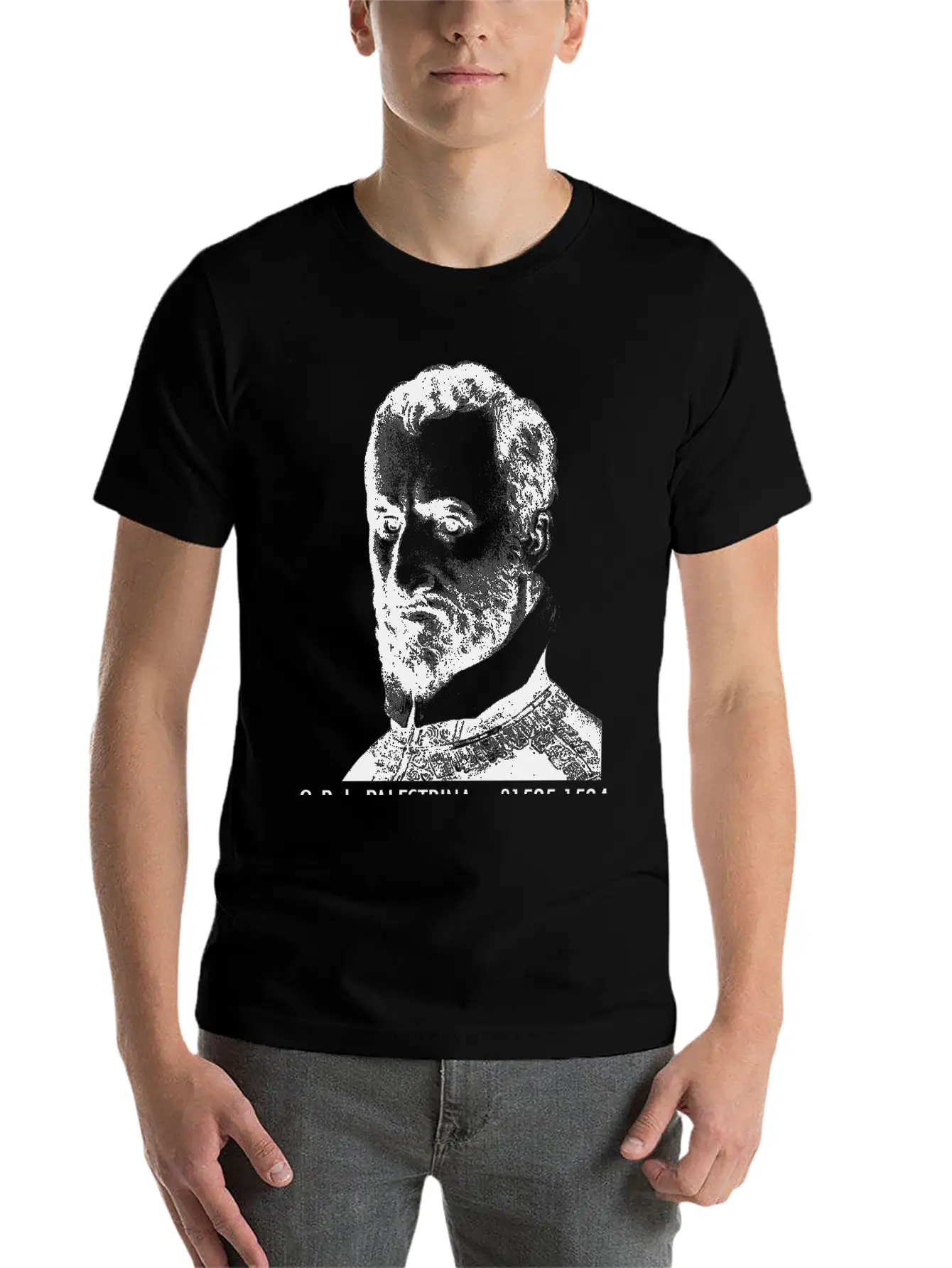 Giovanni Pierluigi Da Palestrina Portrait Casual Graphic T-Shirt – Simple And Comfortable Daily Wear
