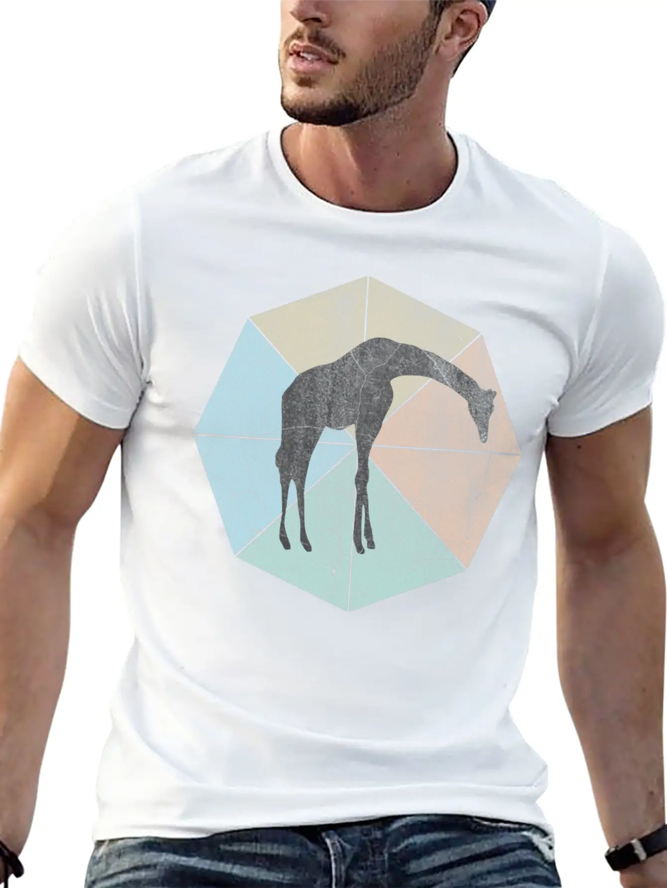 Giraffe Basic Graphic T-Shirt – Daily Comfort In Soft Cotton