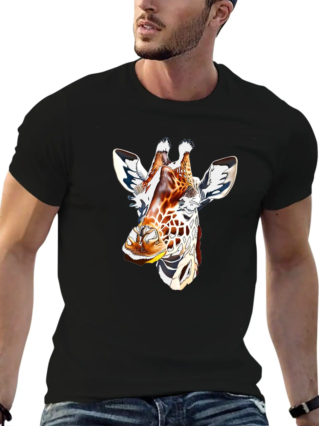 Giraffe Classic Cotton Tee – Unisex Comfort For Any Season