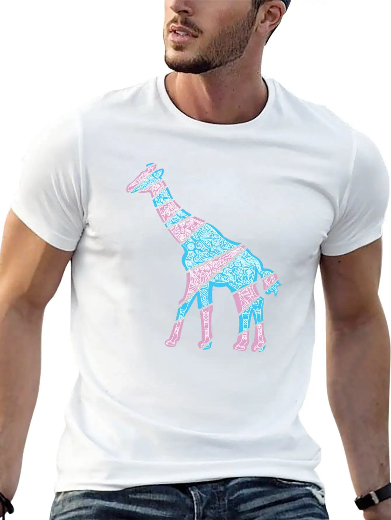 Giraffe Stylish Everyday T-Shirt – Unisex Basic Cotton Tee