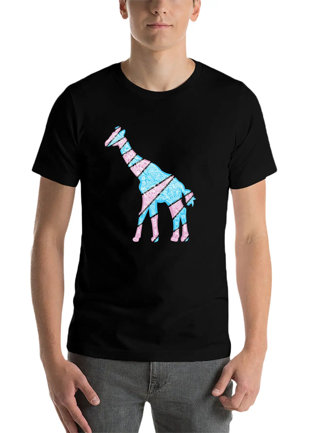 Giraffe Stylish Everyday T-Shirt – Unisex Basic Cotton Tee