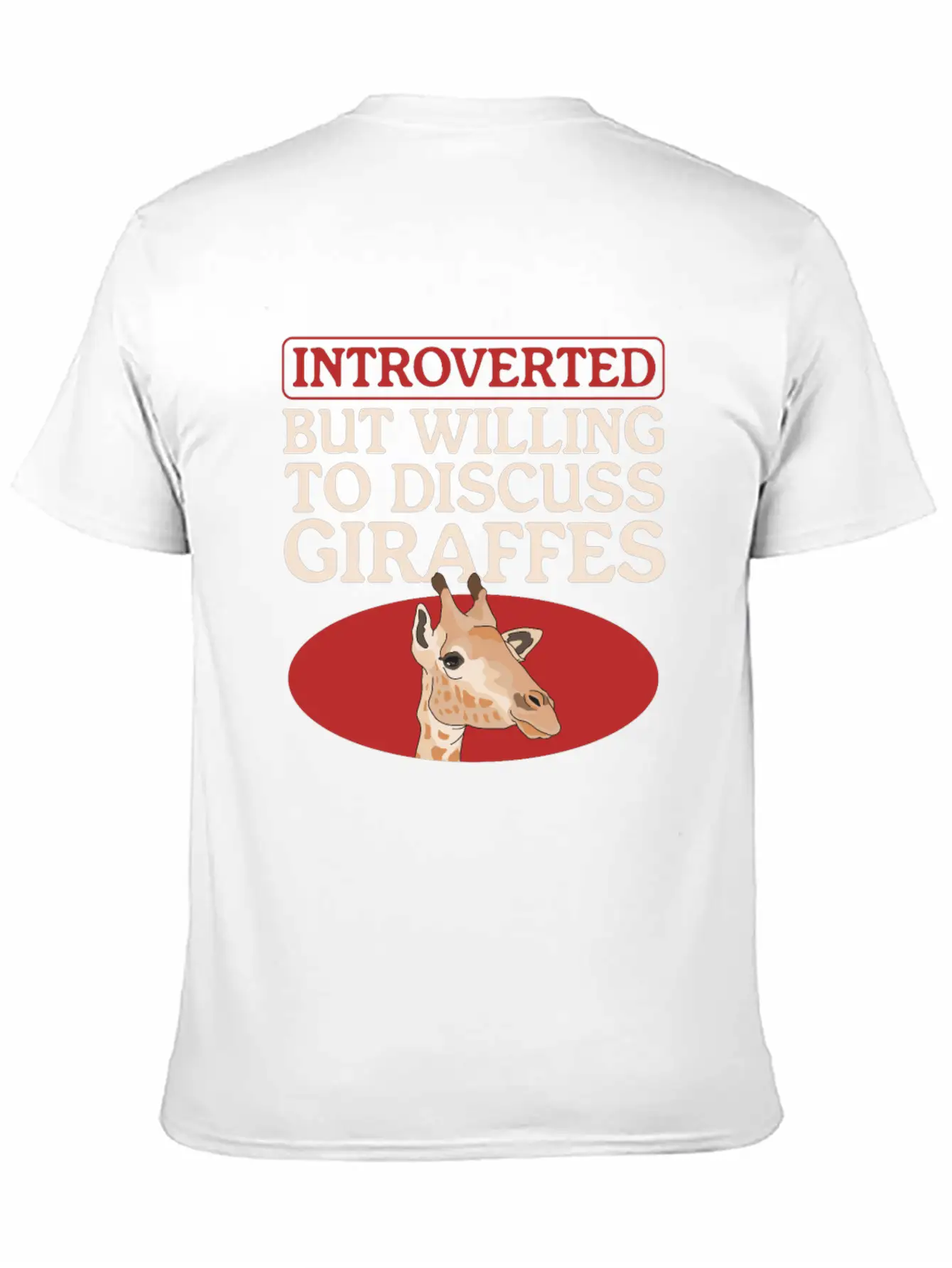 Giraffe To Discuss Giraffes Basic Graphic T-Shirt – Daily Comfort In Soft Cotton