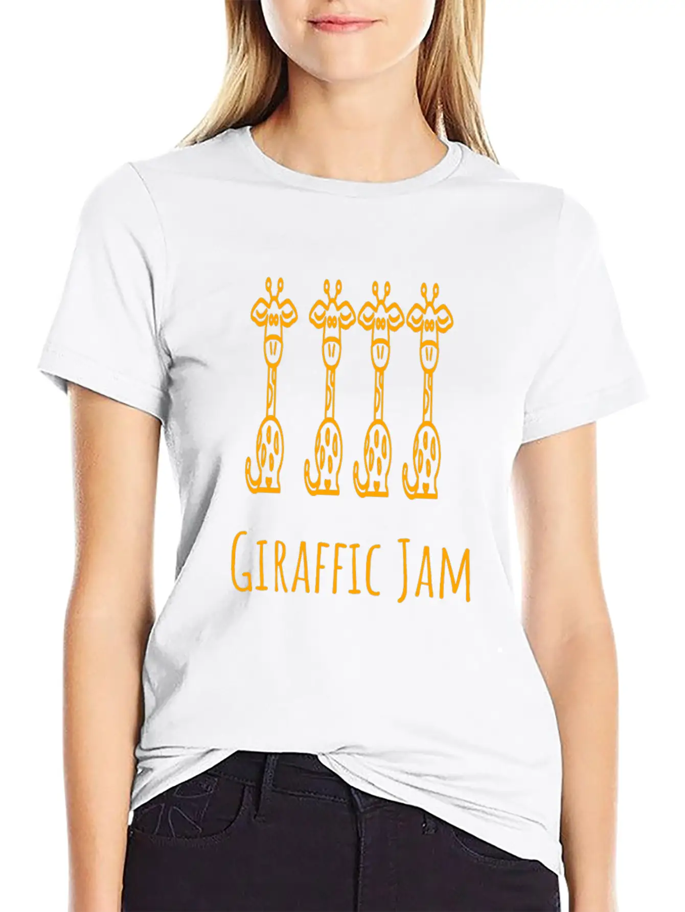 Giraffic Jam Stylish Everyday T-Shirt – Unisex Basic Cotton Tee