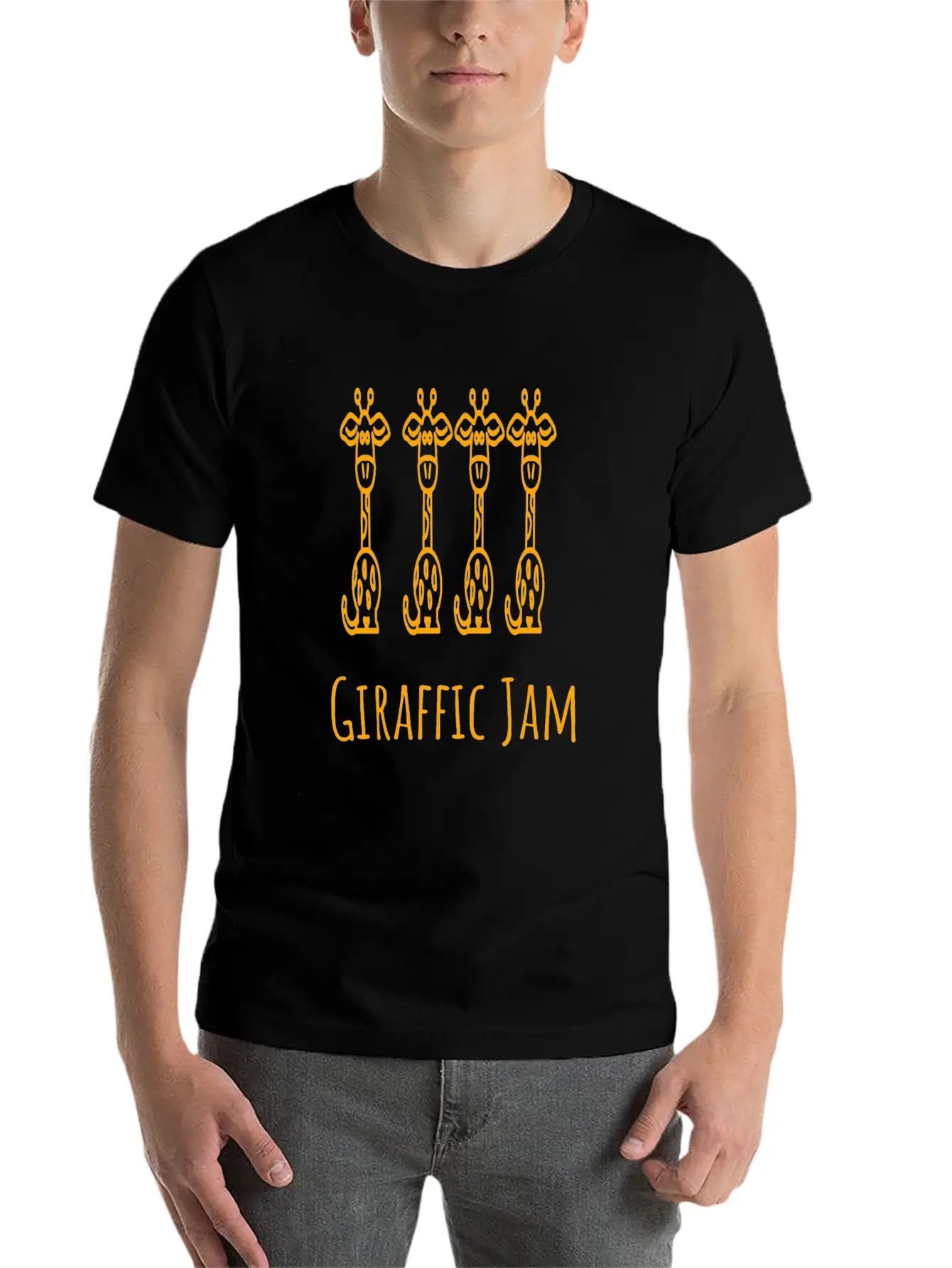 Giraffic Jam Stylish Everyday T-Shirt – Unisex Basic Cotton Tee