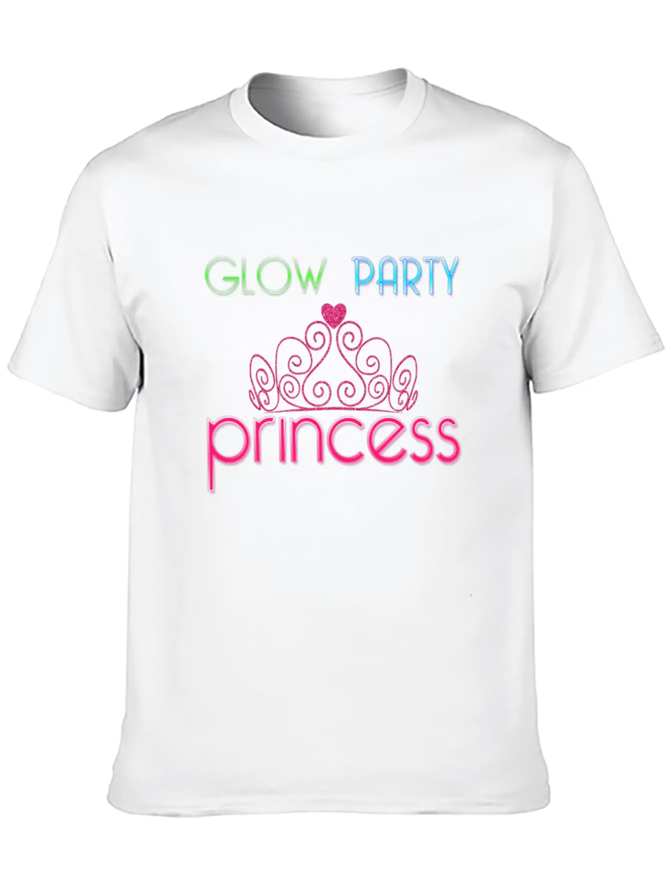 Glow Party Princess Crown Women Dance Gift Basic Graphic T-Shirt – Daily Comfort In Soft Cotton