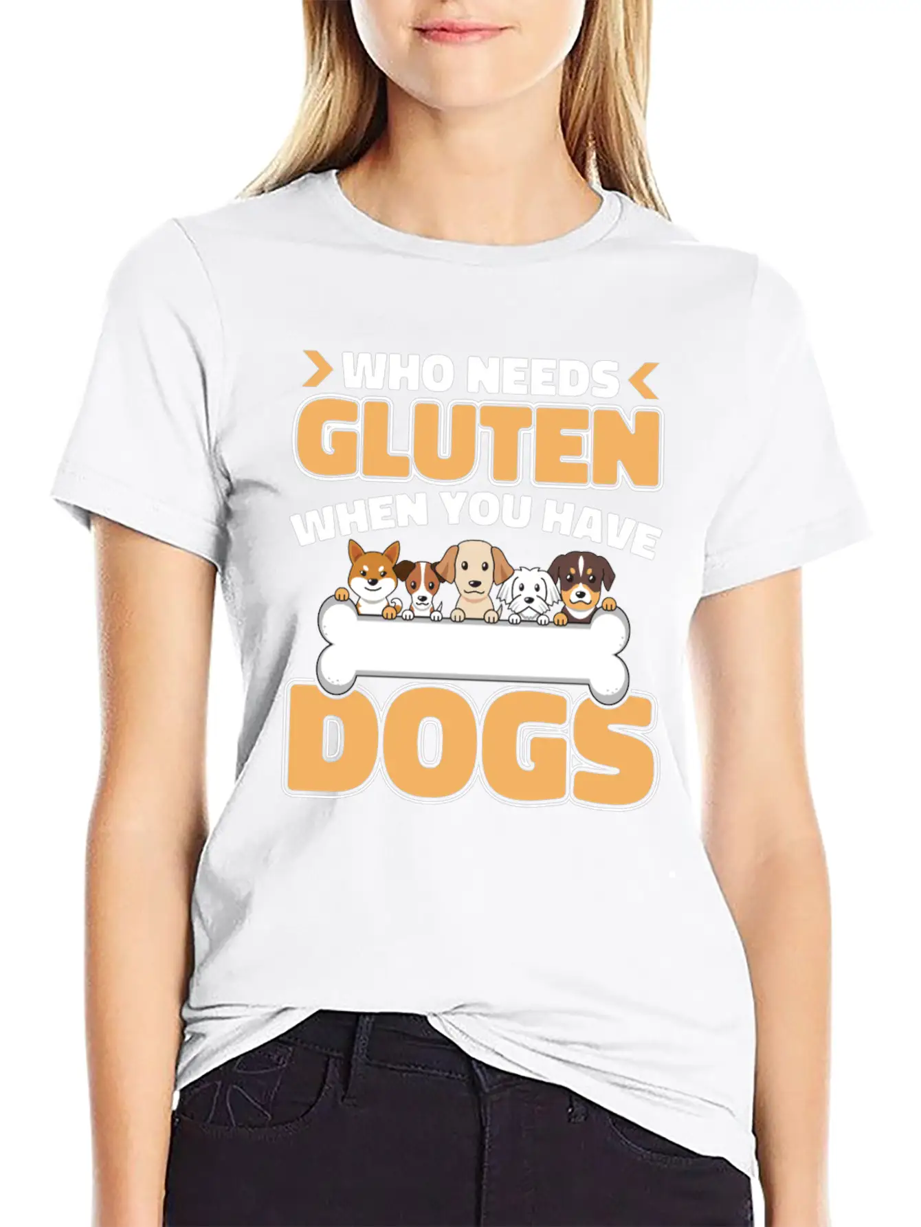 Gluten Free Dogs Basic Graphic T-Shirt – Daily Comfort In Soft Cotton