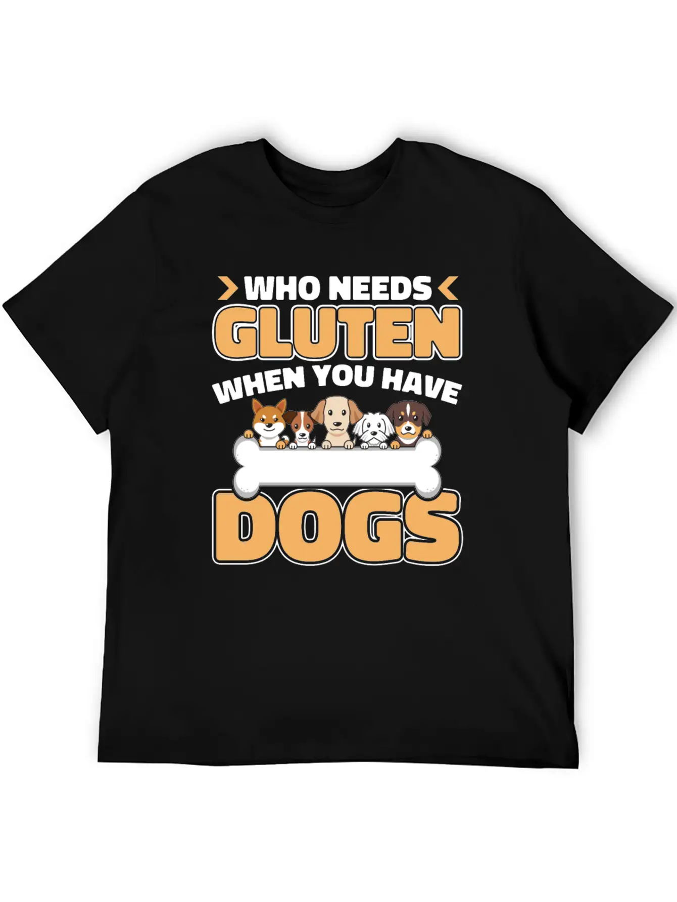 Gluten Free Dogs Basic Graphic T-Shirt – Daily Comfort In Soft Cotton