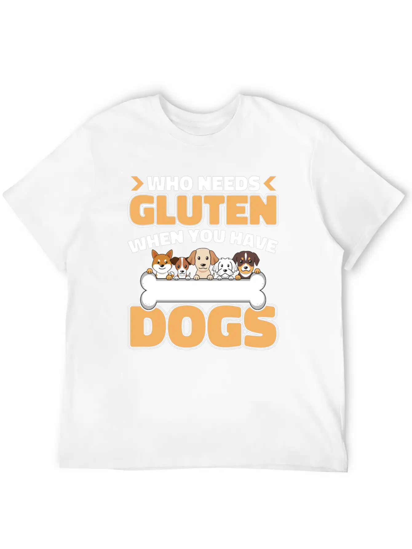 Gluten Free Dogs Basic Graphic T-Shirt – Daily Comfort In Soft Cotton