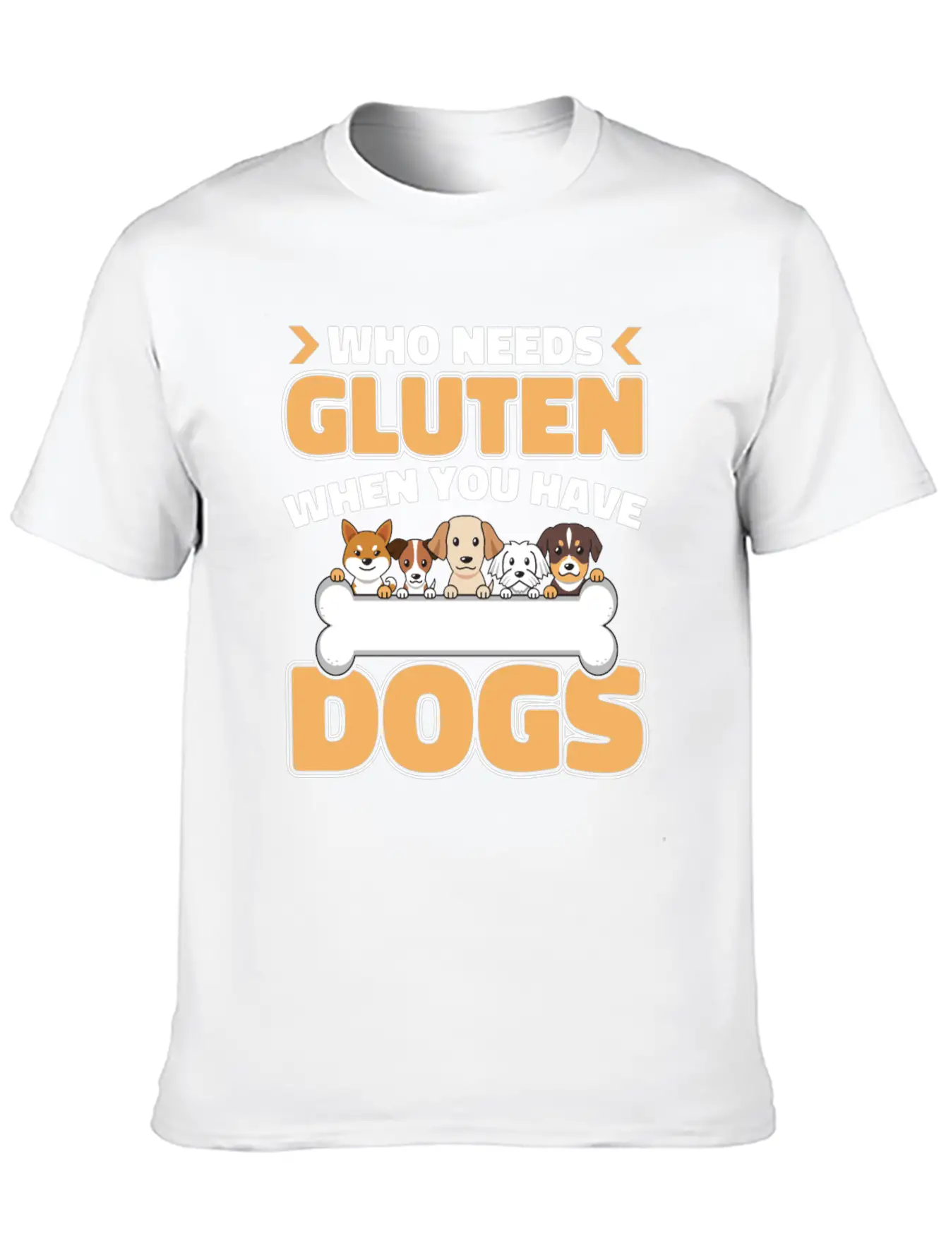 Gluten Free Dogs Basic Graphic T-Shirt – Daily Comfort In Soft Cotton