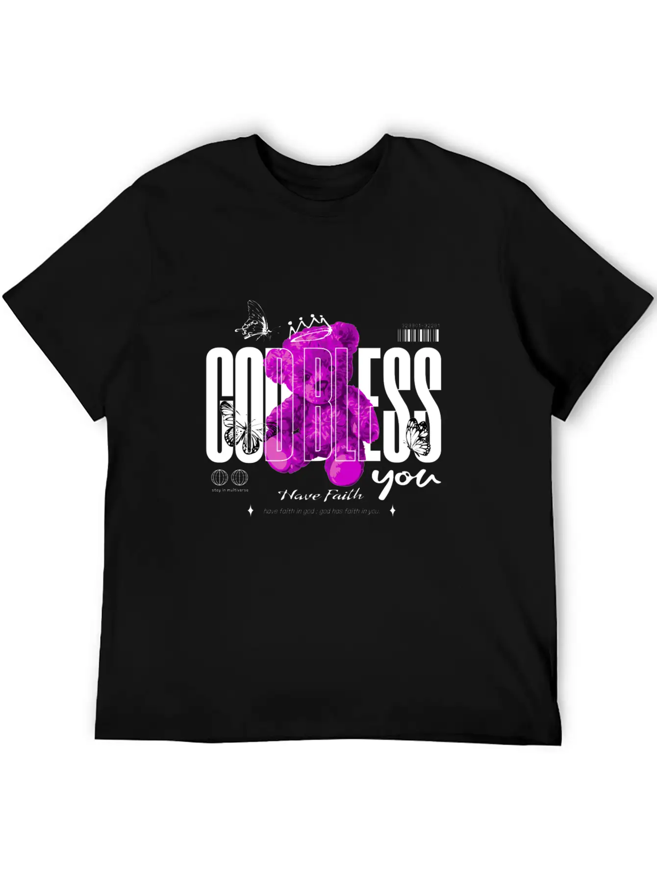GOD BLESS Stylish Everyday T-Shirt – Unisex Basic Cotton Tee