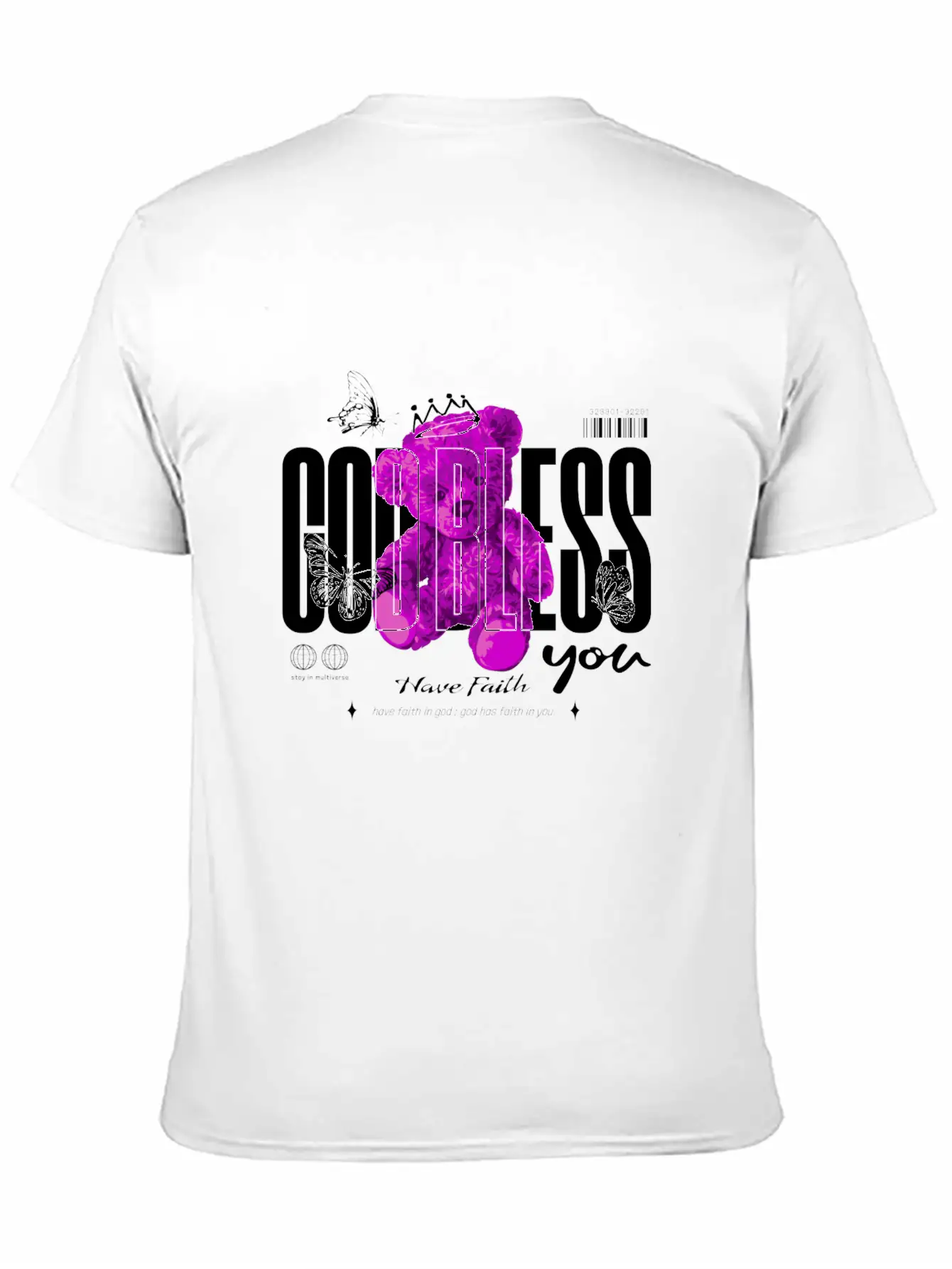 GOD BLESS Stylish Everyday T-Shirt – Unisex Basic Cotton Tee