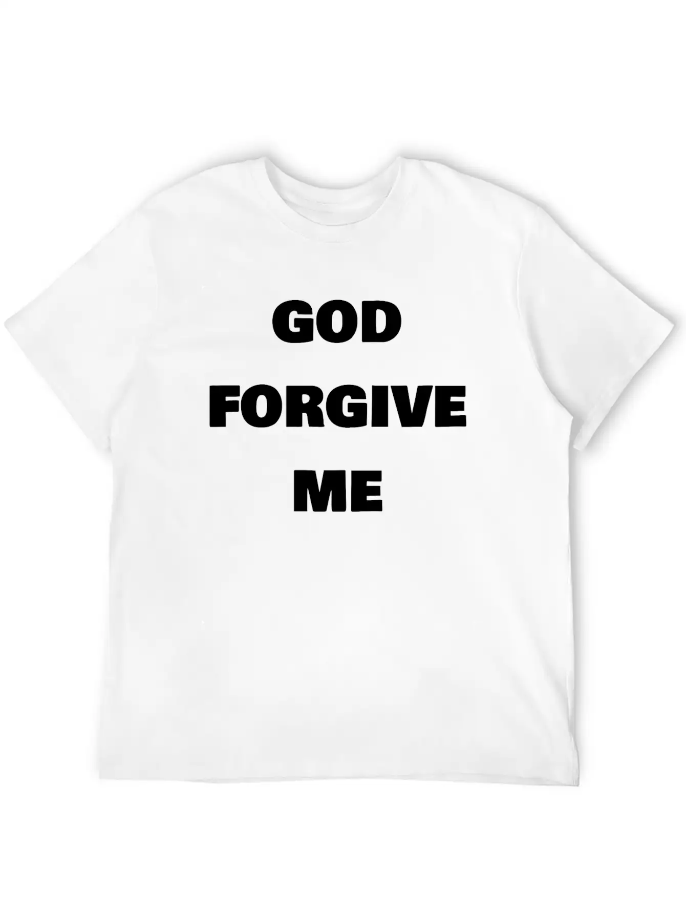 God Forgive Me Simple Everyday Graphic Tee – Lightweight Summer Wear
