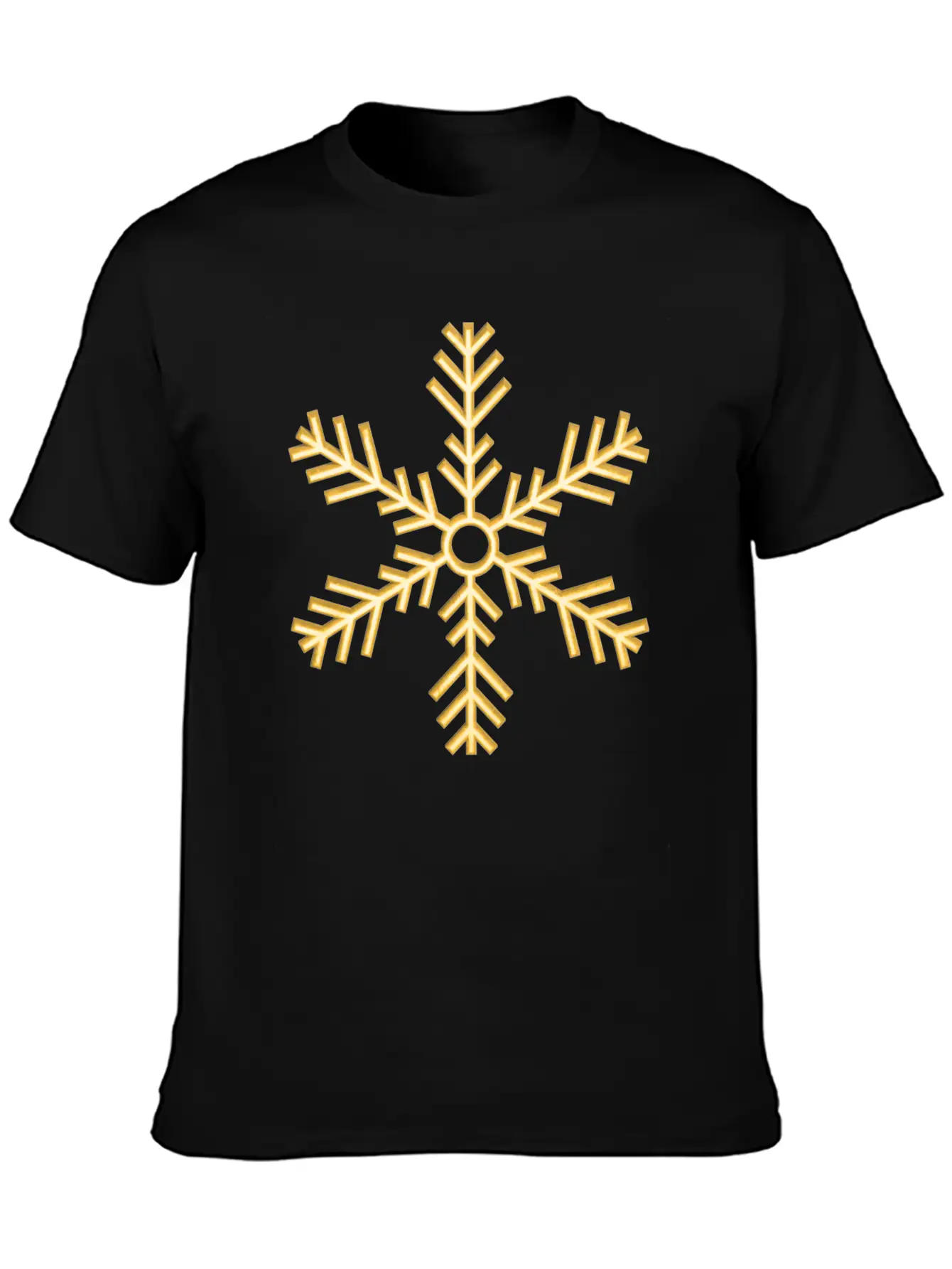 Golden Snowflake Gold Flake Relaxed Everyday Tee – Lightweight And Durable Cotton