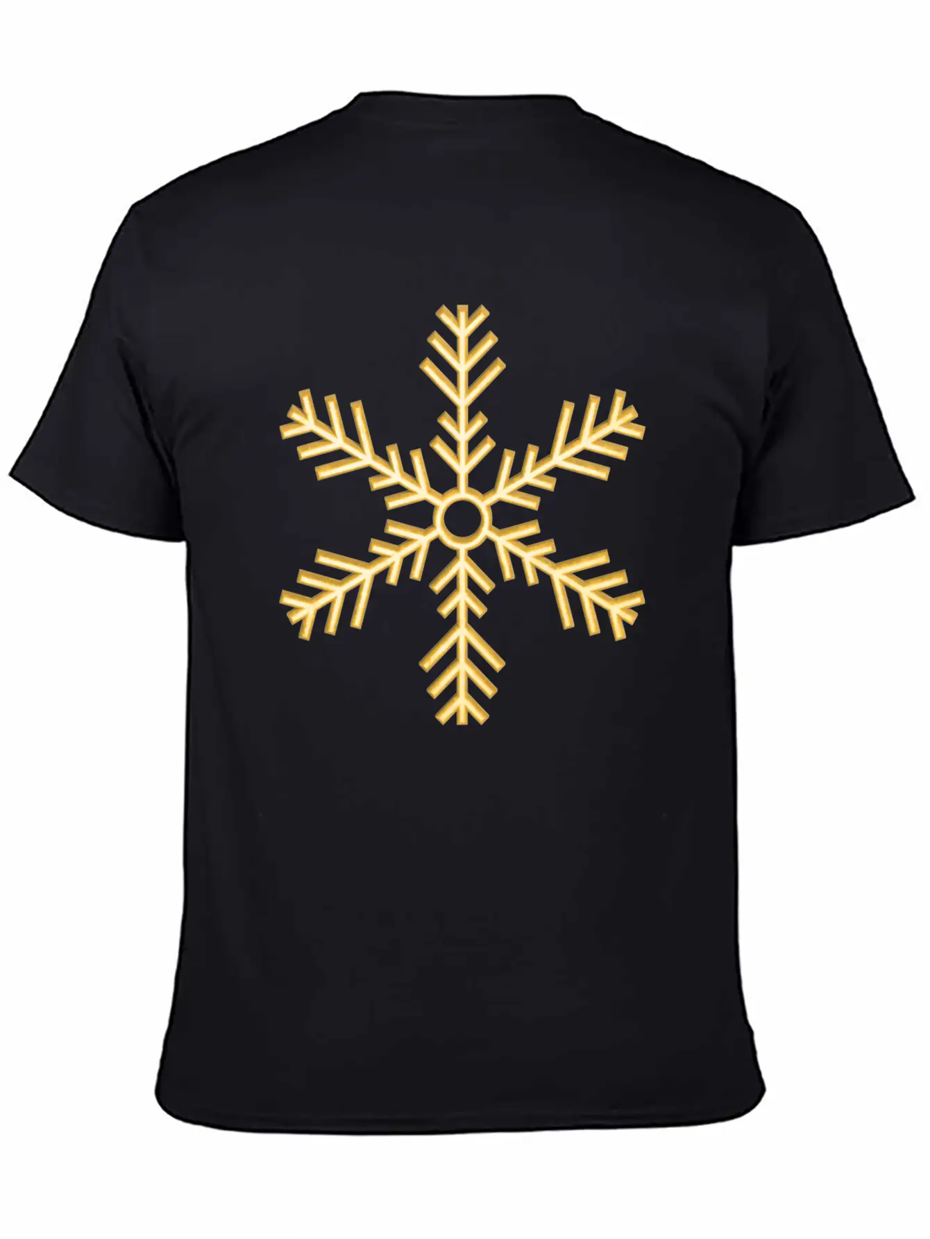 Golden Snowflake Gold Flake Relaxed Everyday Tee – Lightweight And Durable Cotton