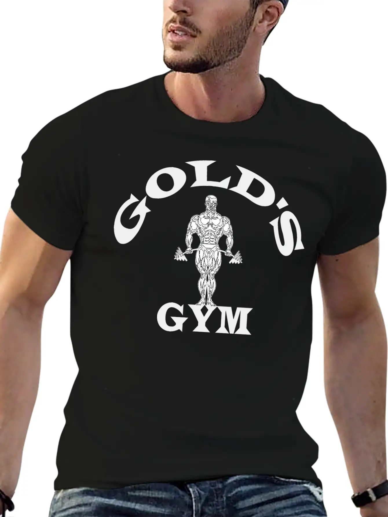 Golds Gym Basic Graphic T-Shirt – Daily Comfort In Soft Cotton