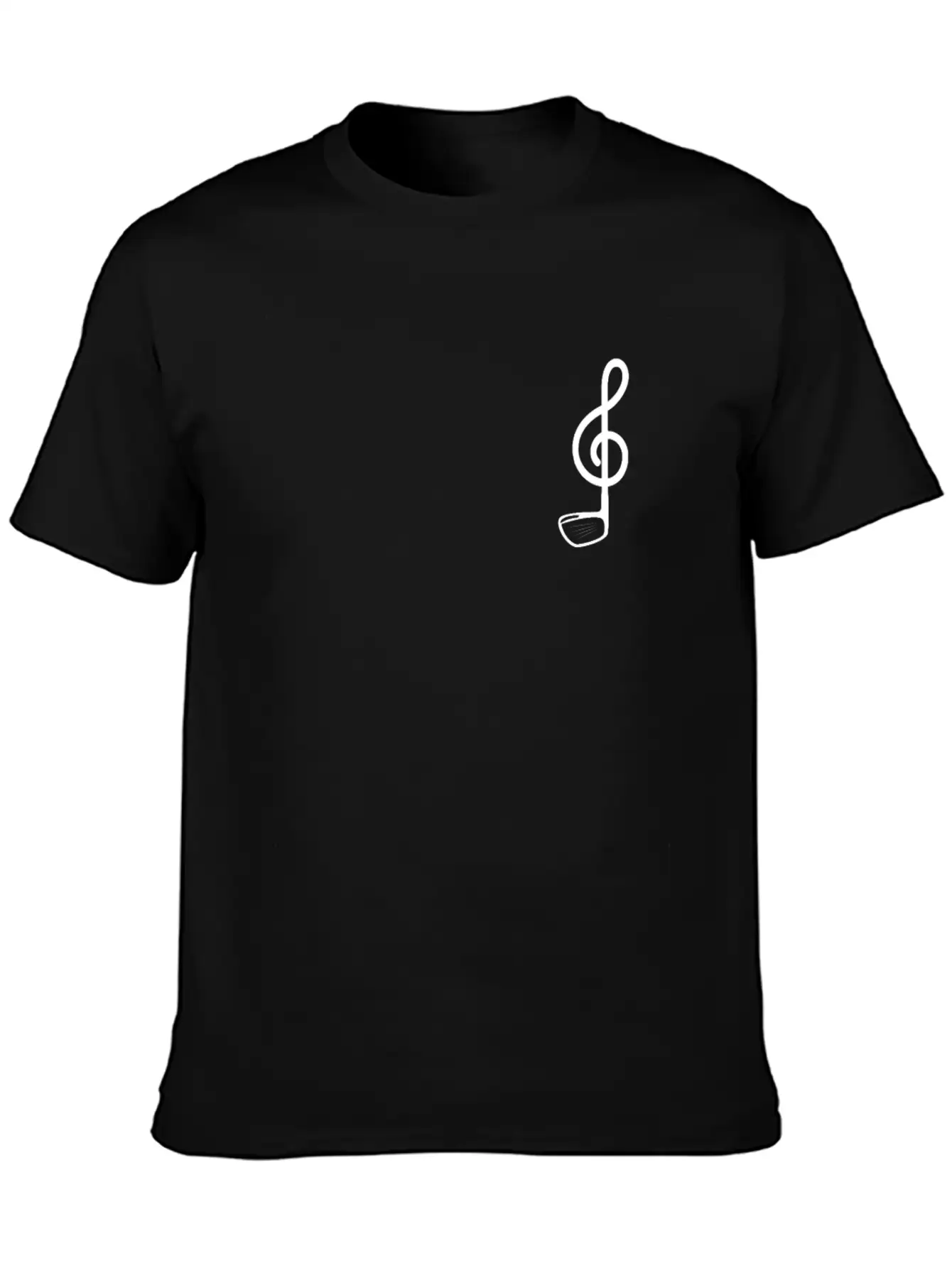 Golf And Music - Golf Club Notes For Golfer Basic Graphic T-Shirt – Daily Comfort In Soft Cotton