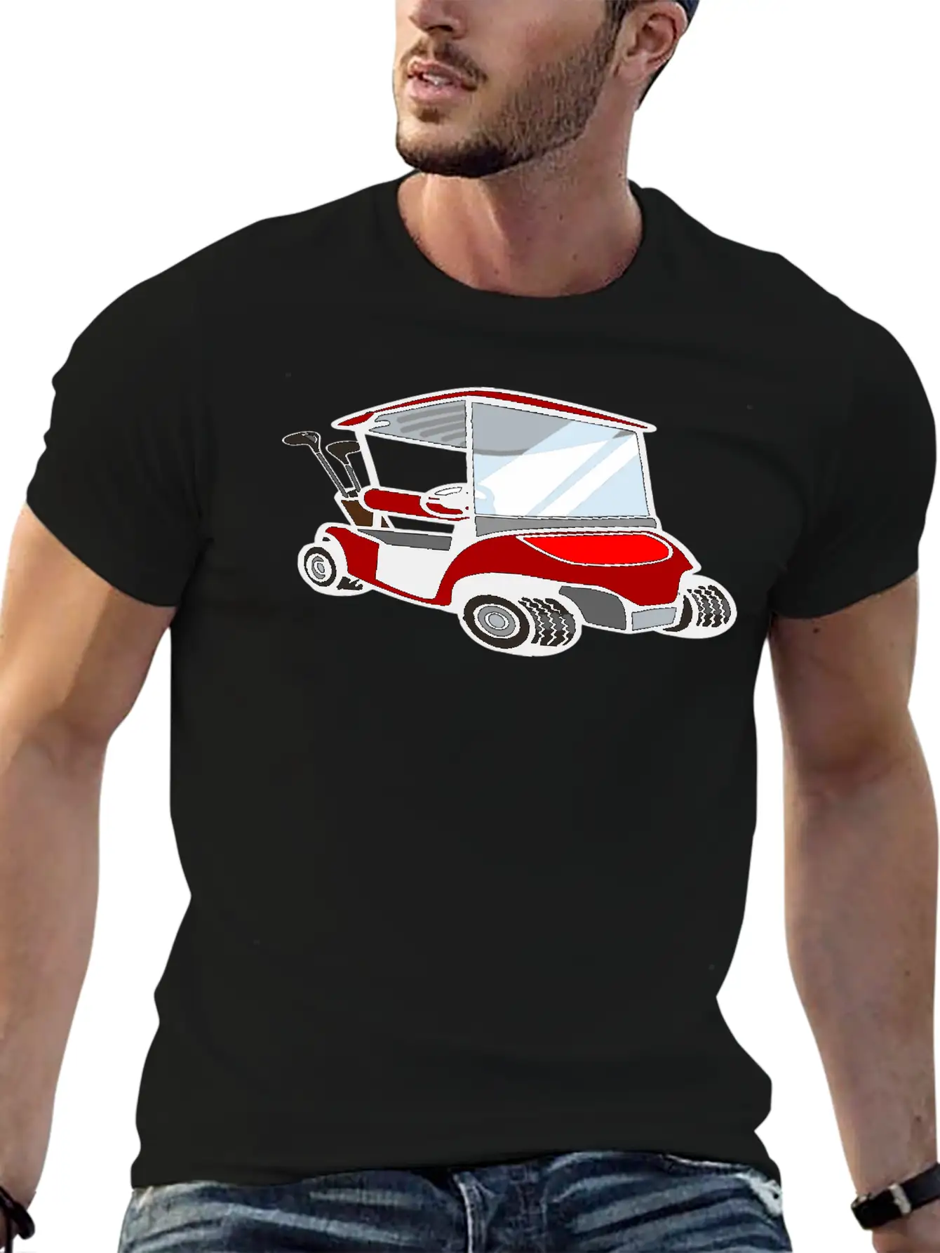 Golf Cart5 Simple Everyday Graphic Tee – Lightweight Summer Wear