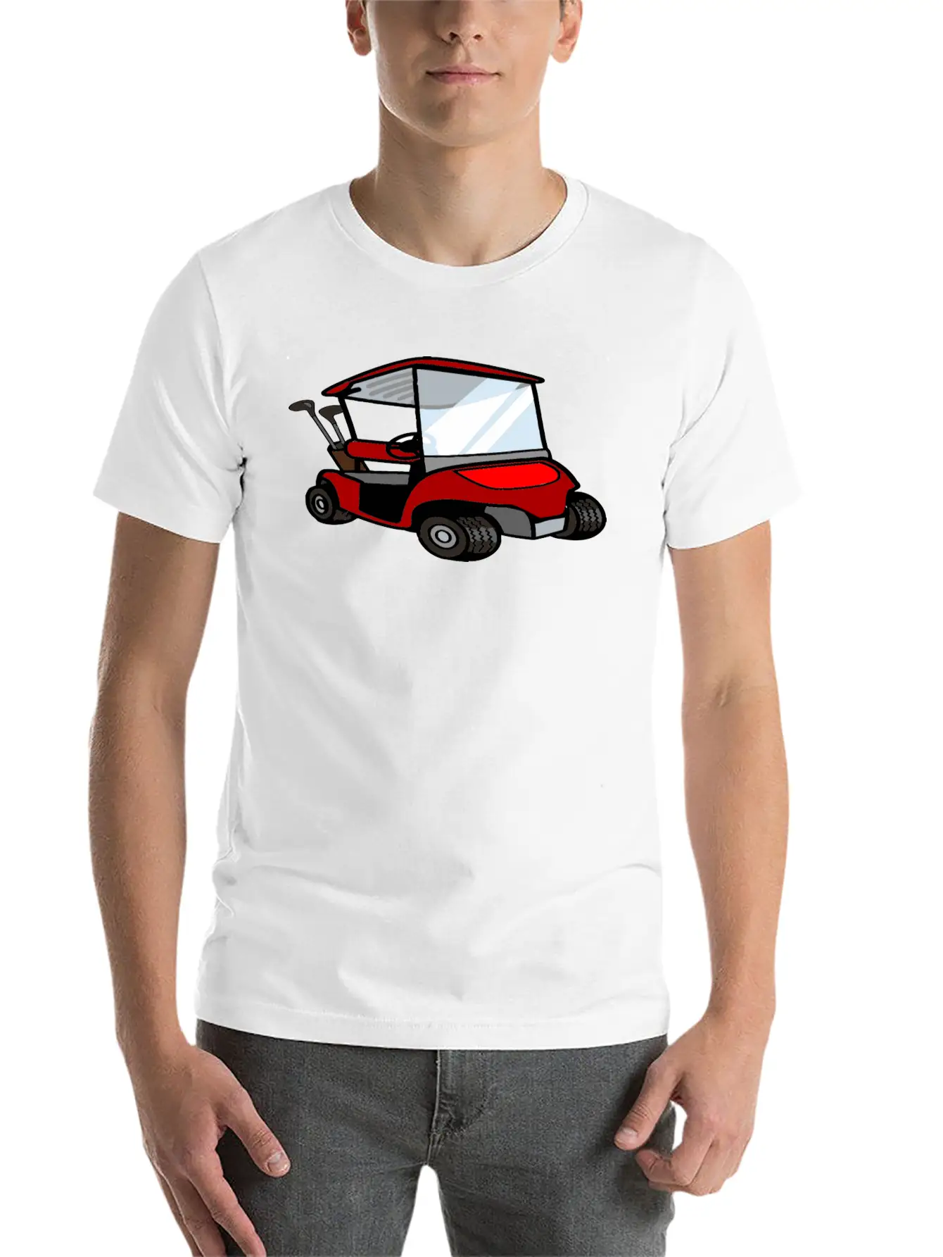 Golf Cart5 Simple Everyday Graphic Tee – Lightweight Summer Wear